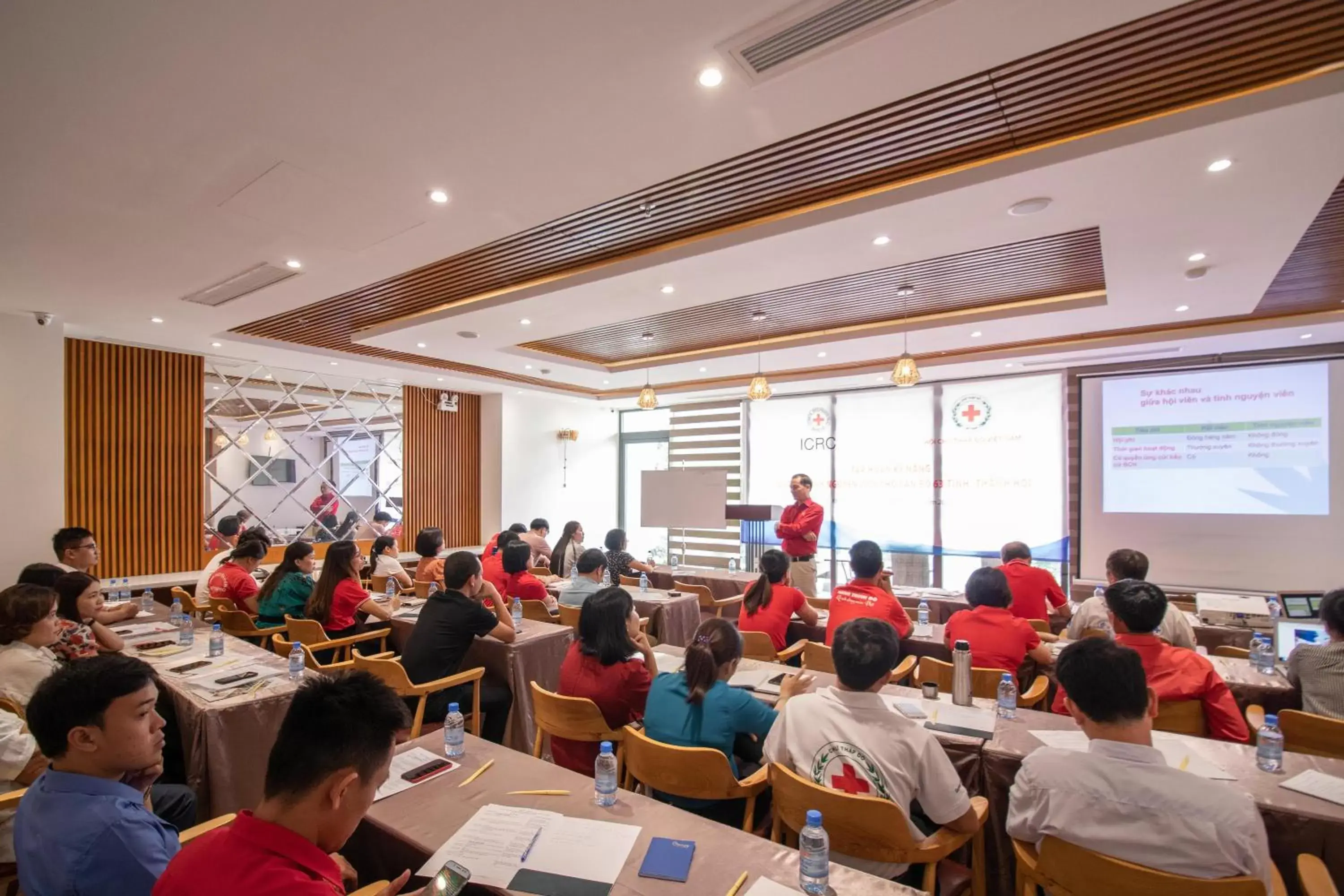 Meeting/conference room, Restaurant/Places to Eat in Le's Cham Hotel