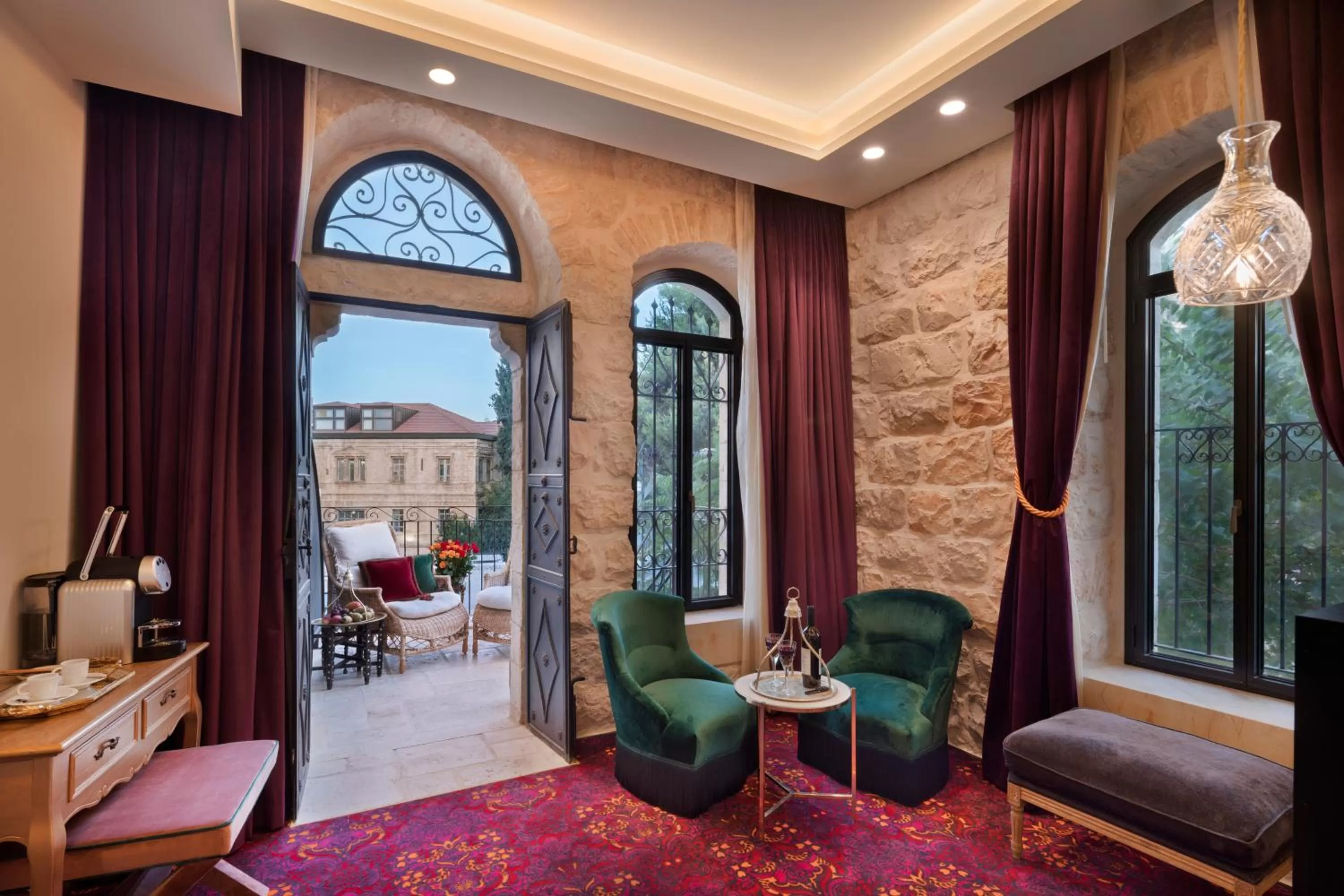Seating area in Villa Brown Jerusalem, a member of Brown Hotels