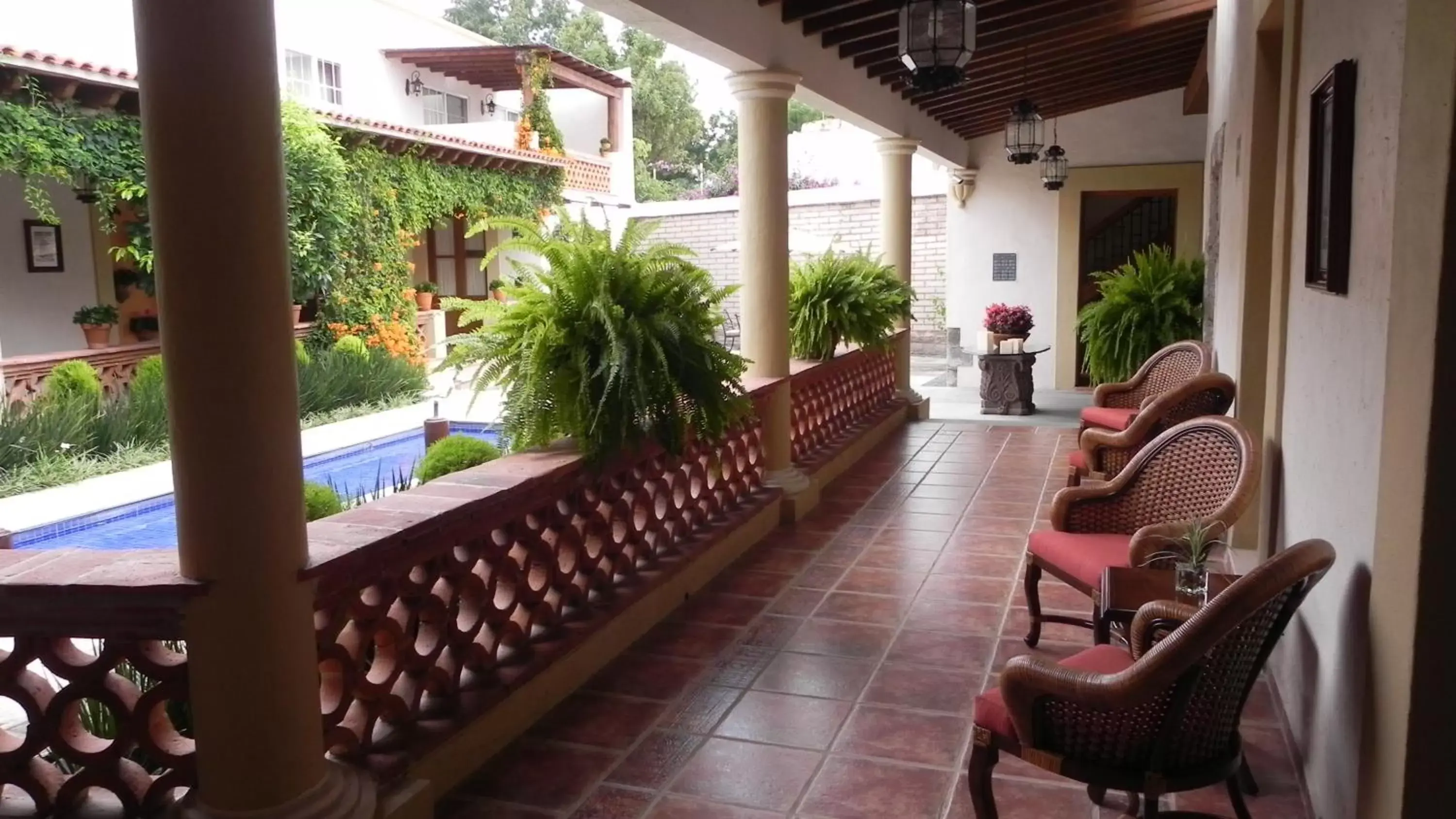 Lobby or reception, Pool View in Hotel Boutique La Granja