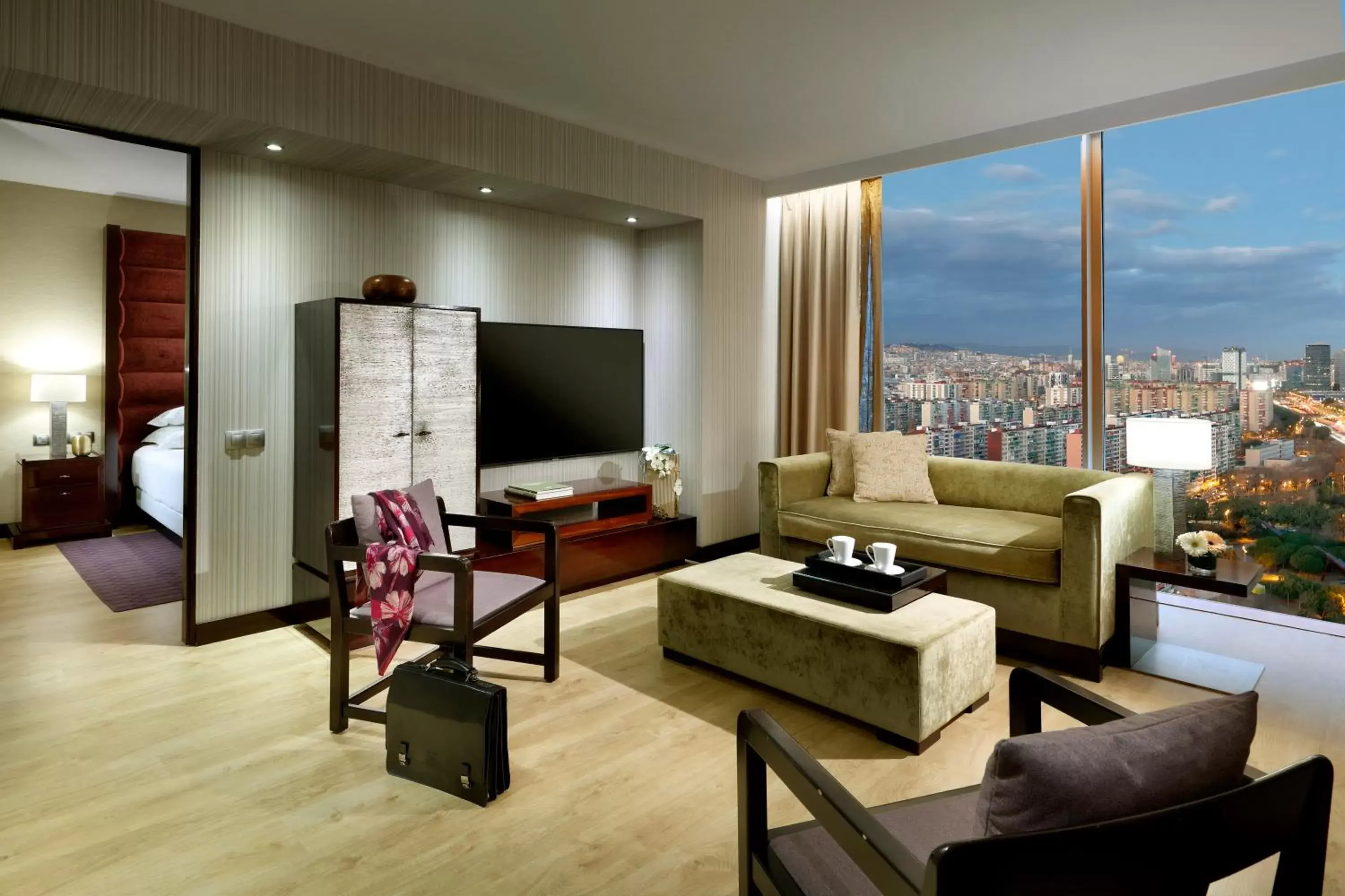 Living room, Seating Area in Hyatt Regency Barcelona Tower