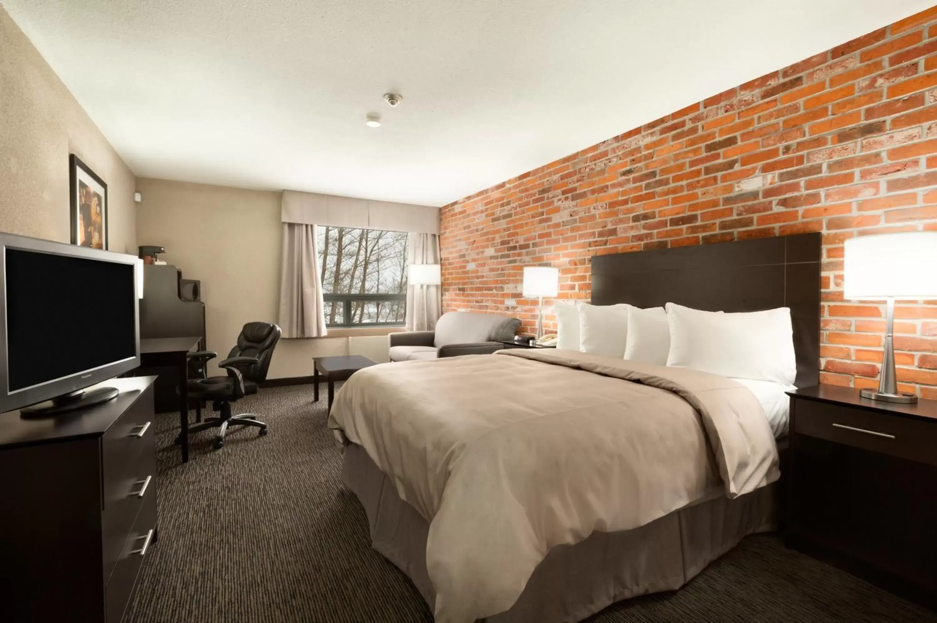 Bedroom, Bed in Super 8 by Wyndham Timmins ON Bedroom, Bed in Super 8 by Wyndham Timmins ON