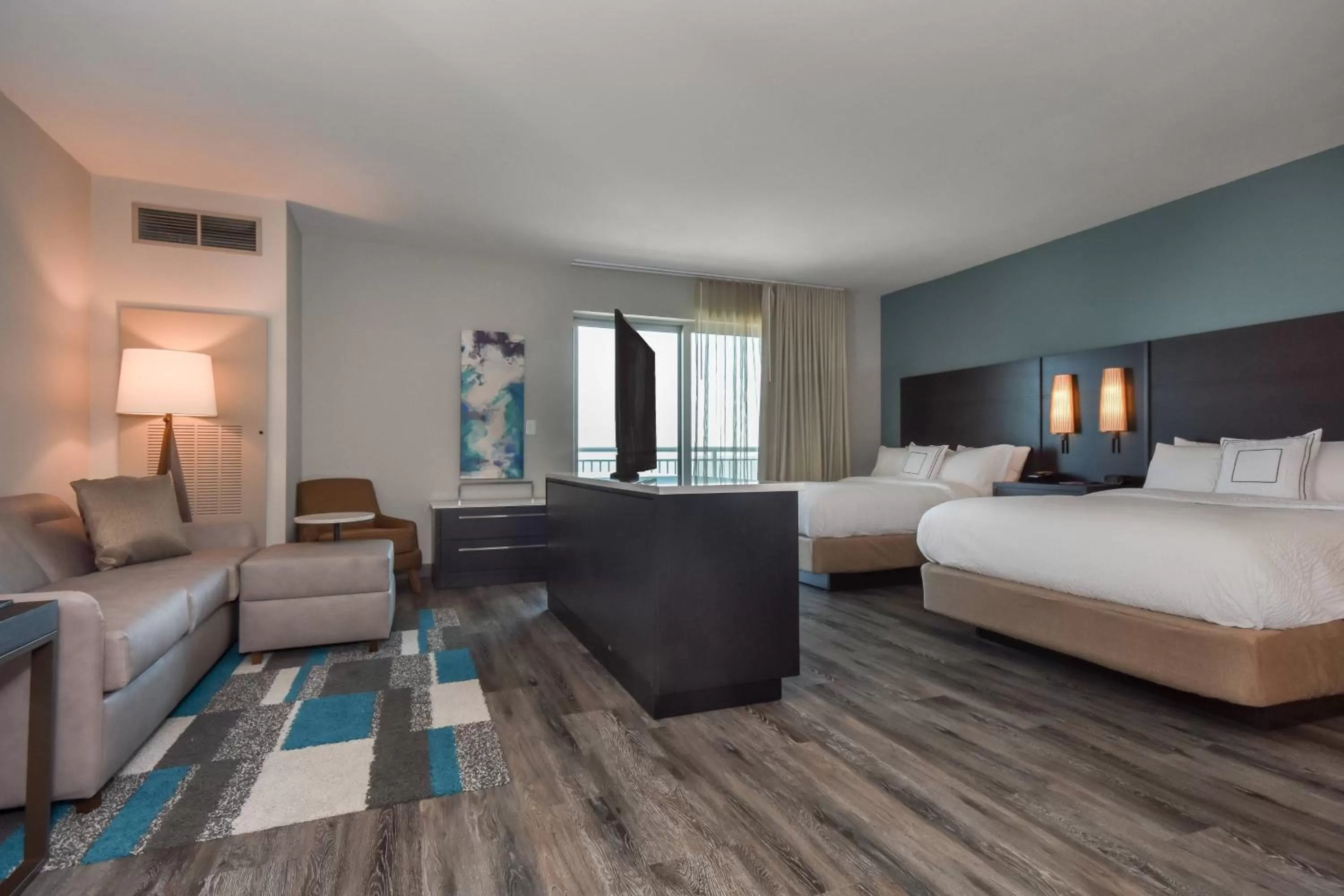 Photo of the whole room, Bed in Residence Inn by Marriott Myrtle Beach Oceanfront