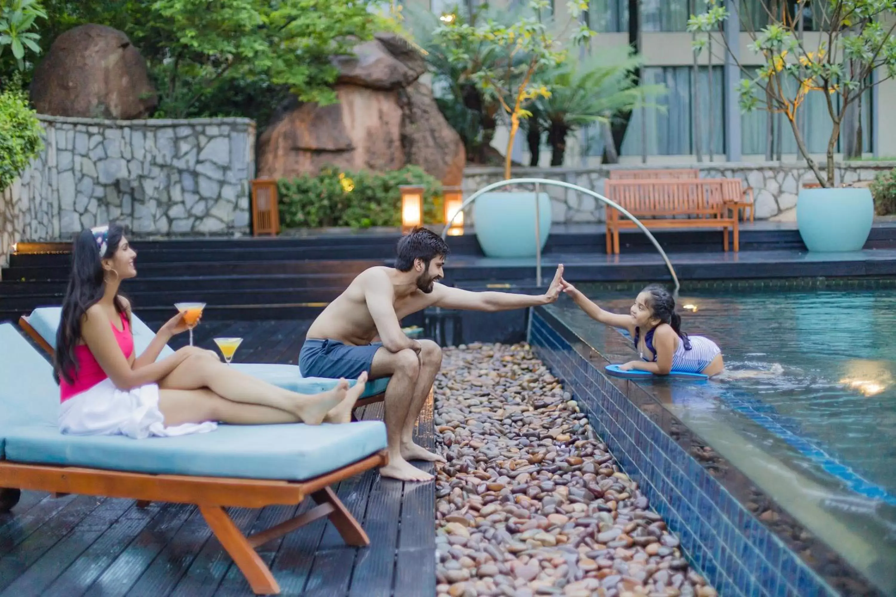 People, Swimming Pool in Hyatt Hyderabad Gachibowli