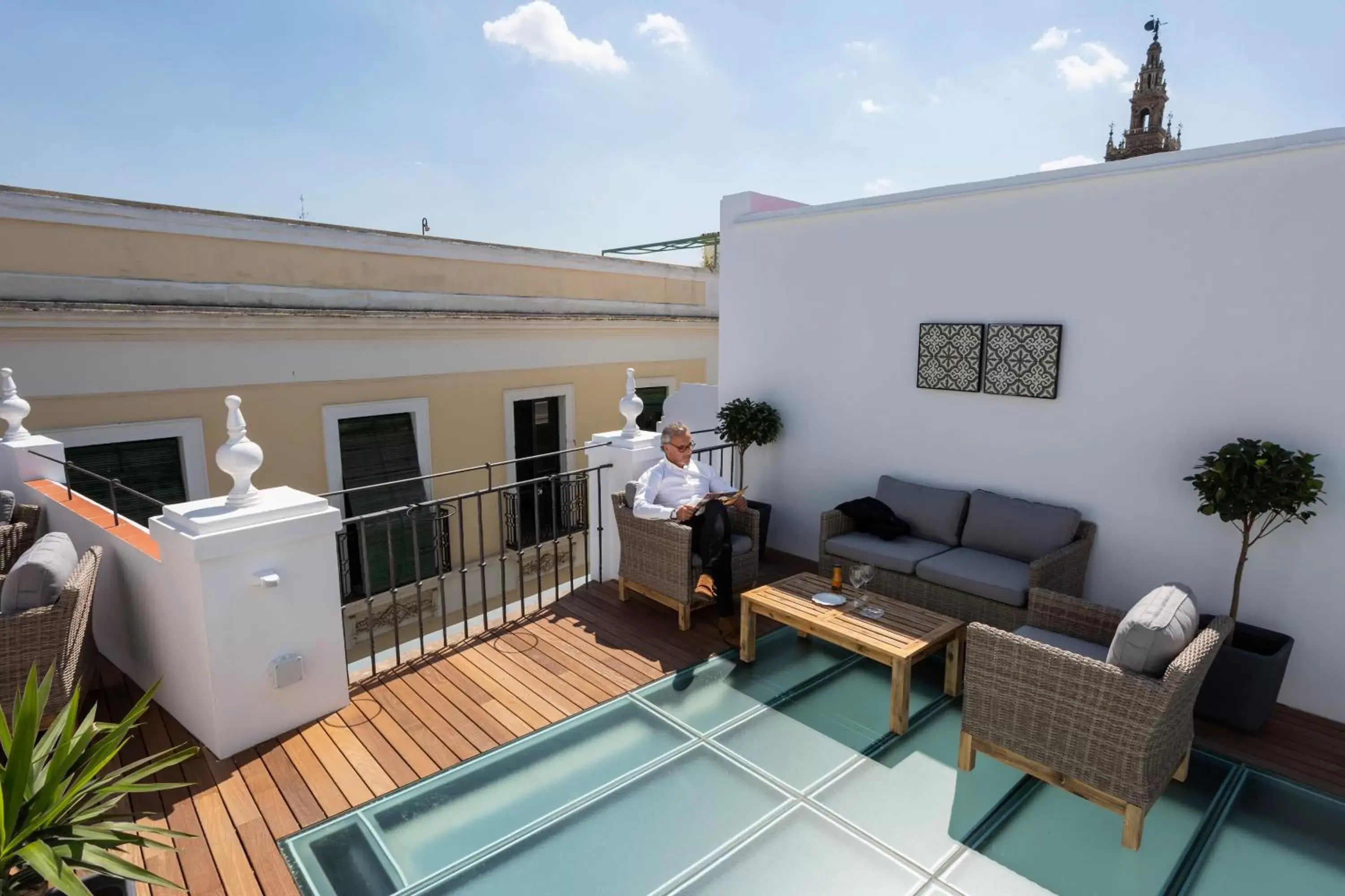 Balcony/Terrace in Basic Hotel Sevilla Catedral