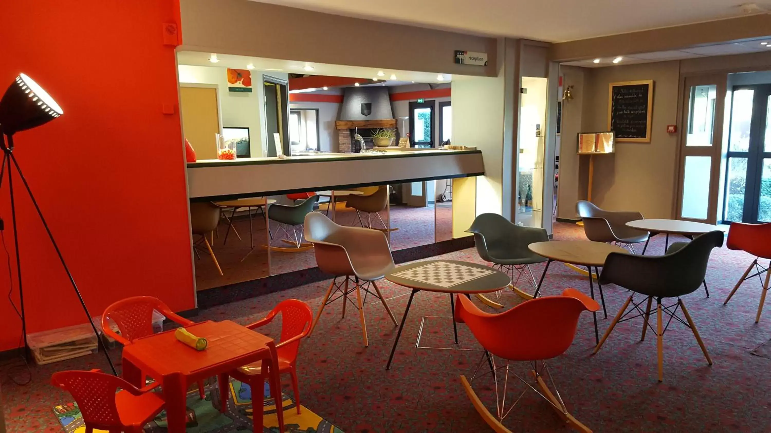 Lobby or reception in ibis Dieppe Le Val Druel Lobby or reception in ibis Dieppe Le Val Druel
