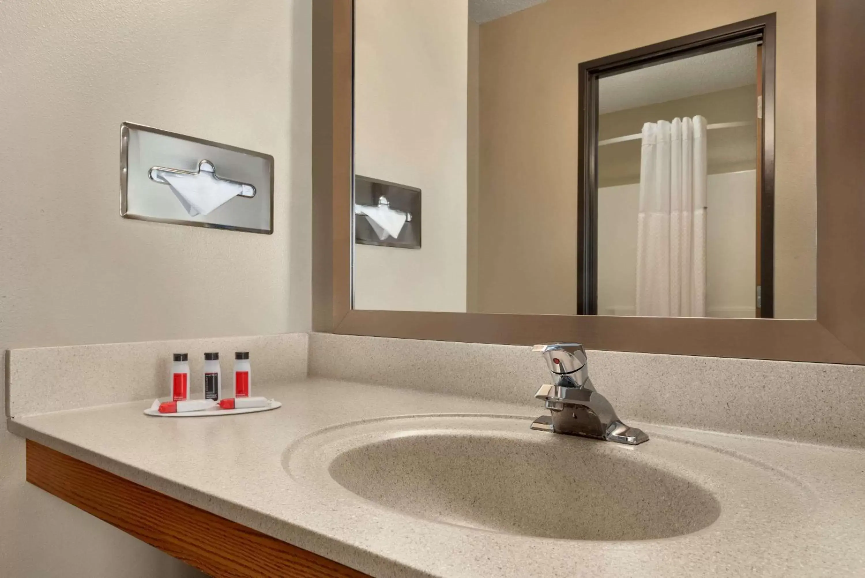 Bathroom in Super 8 by Wyndham Sioux Falls