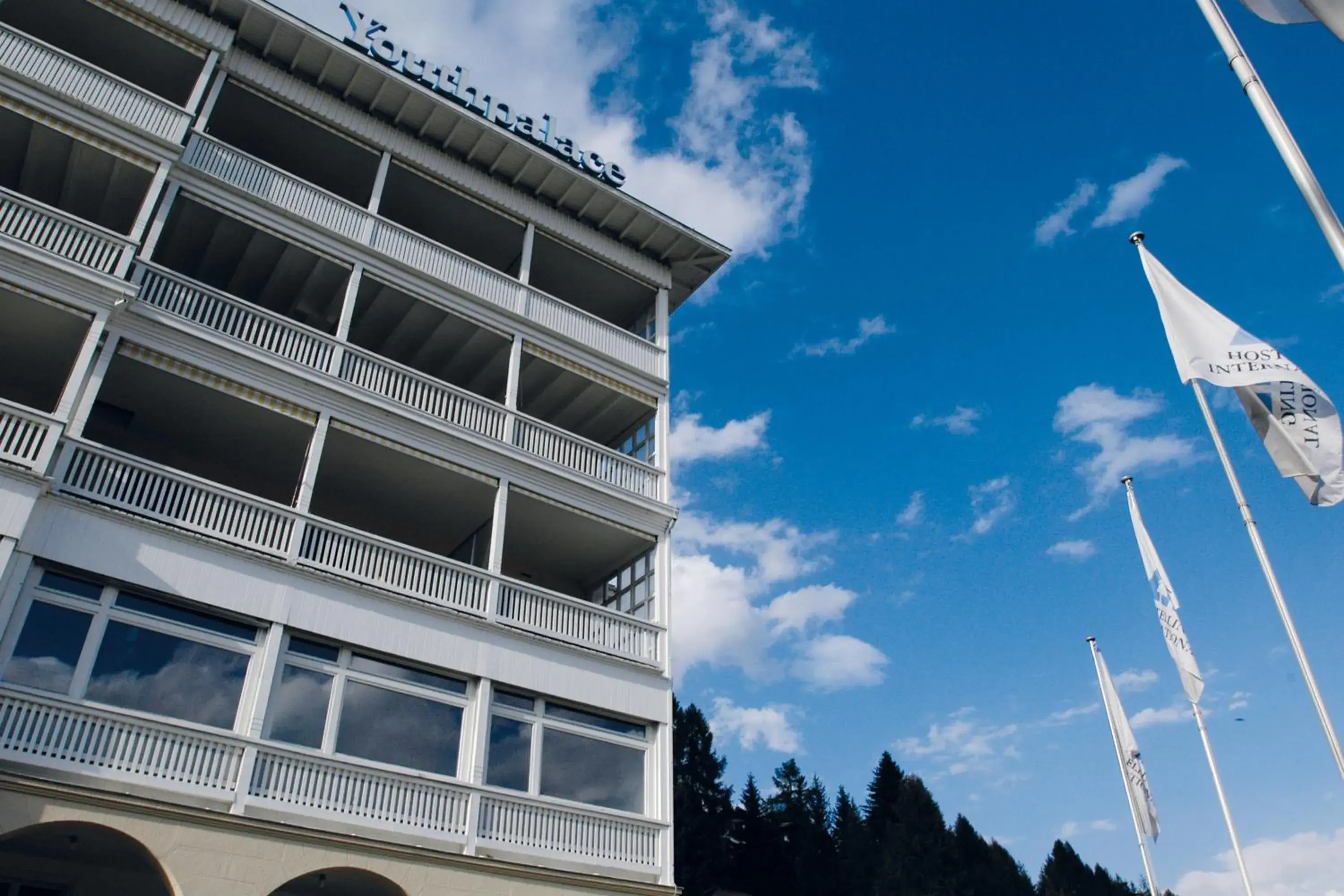 Facade/entrance, Property Building in Davos Youth Hostel