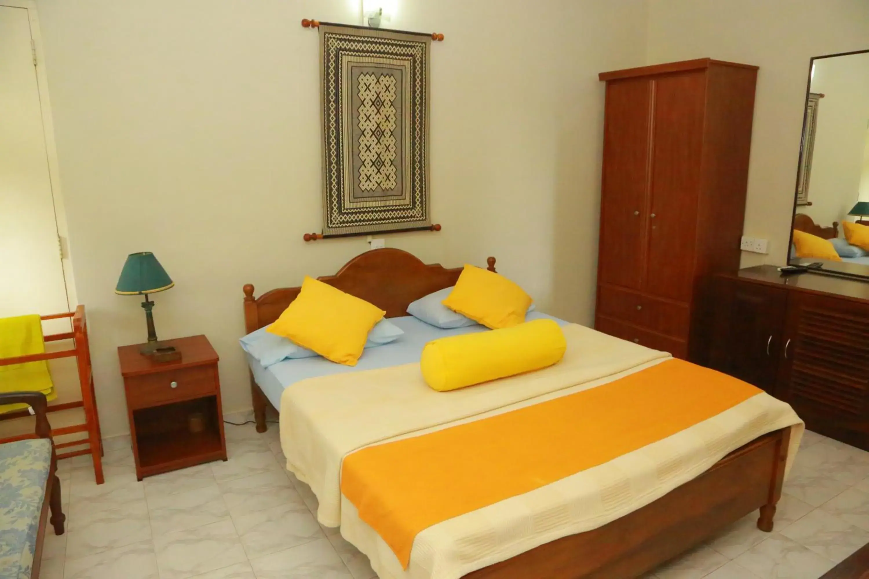 Bed in Ranveli Beach Resort