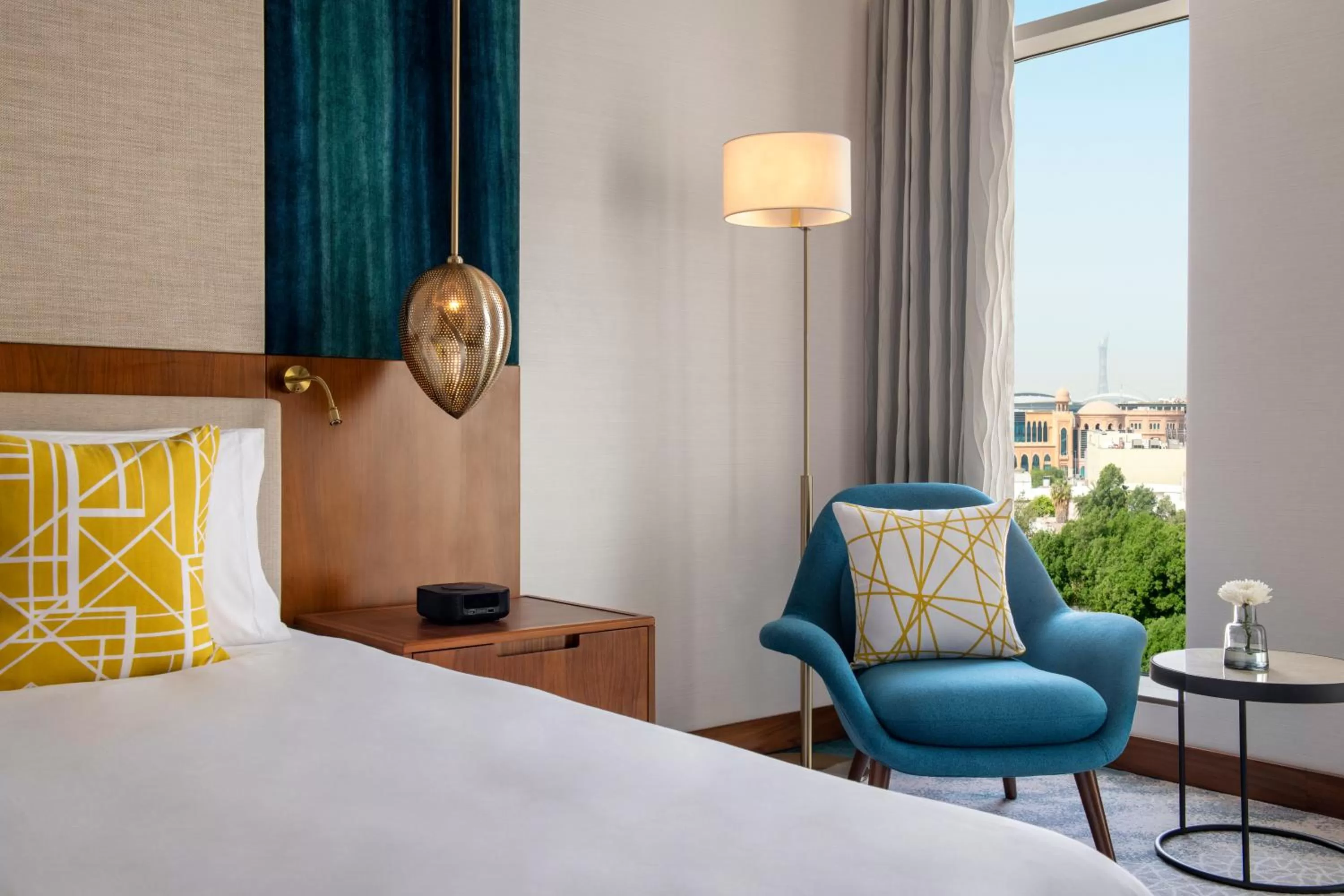 Bed in Abesq Doha Hotel and Residences, an IHG Hotel