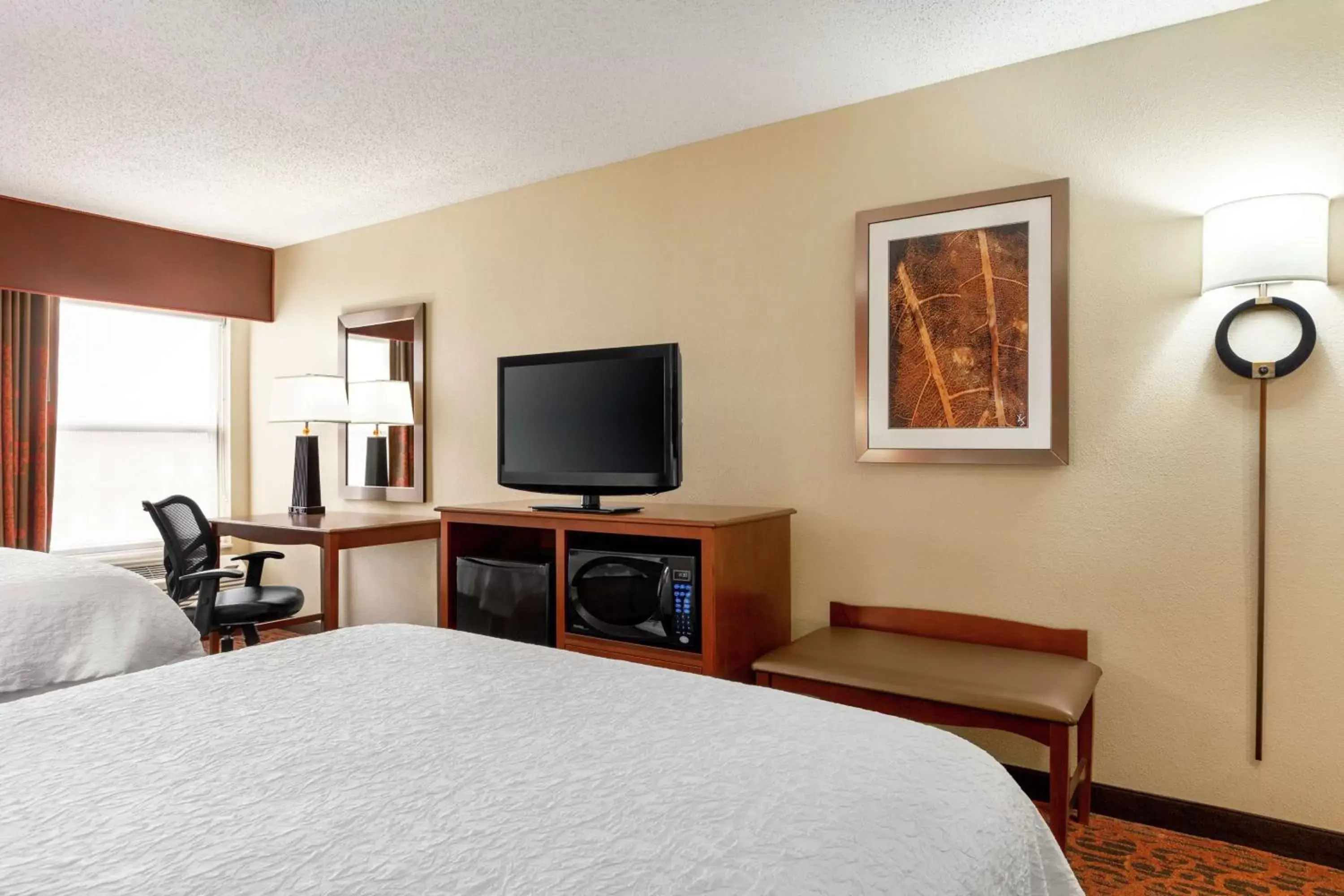 Bedroom, TV/Entertainment Center in Hampton Inn Abilene