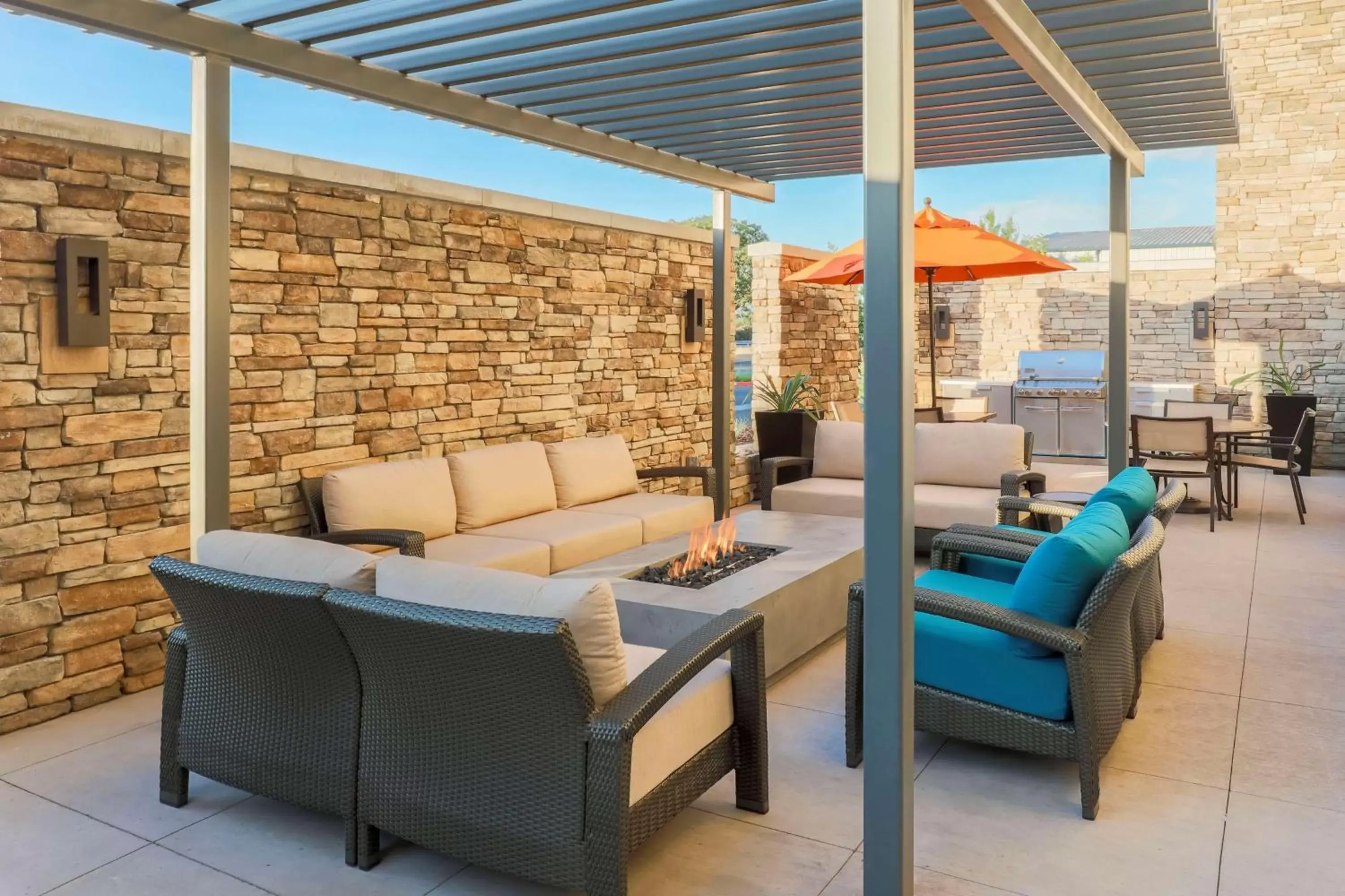 Patio, Seating Area in Hyatt House Davis