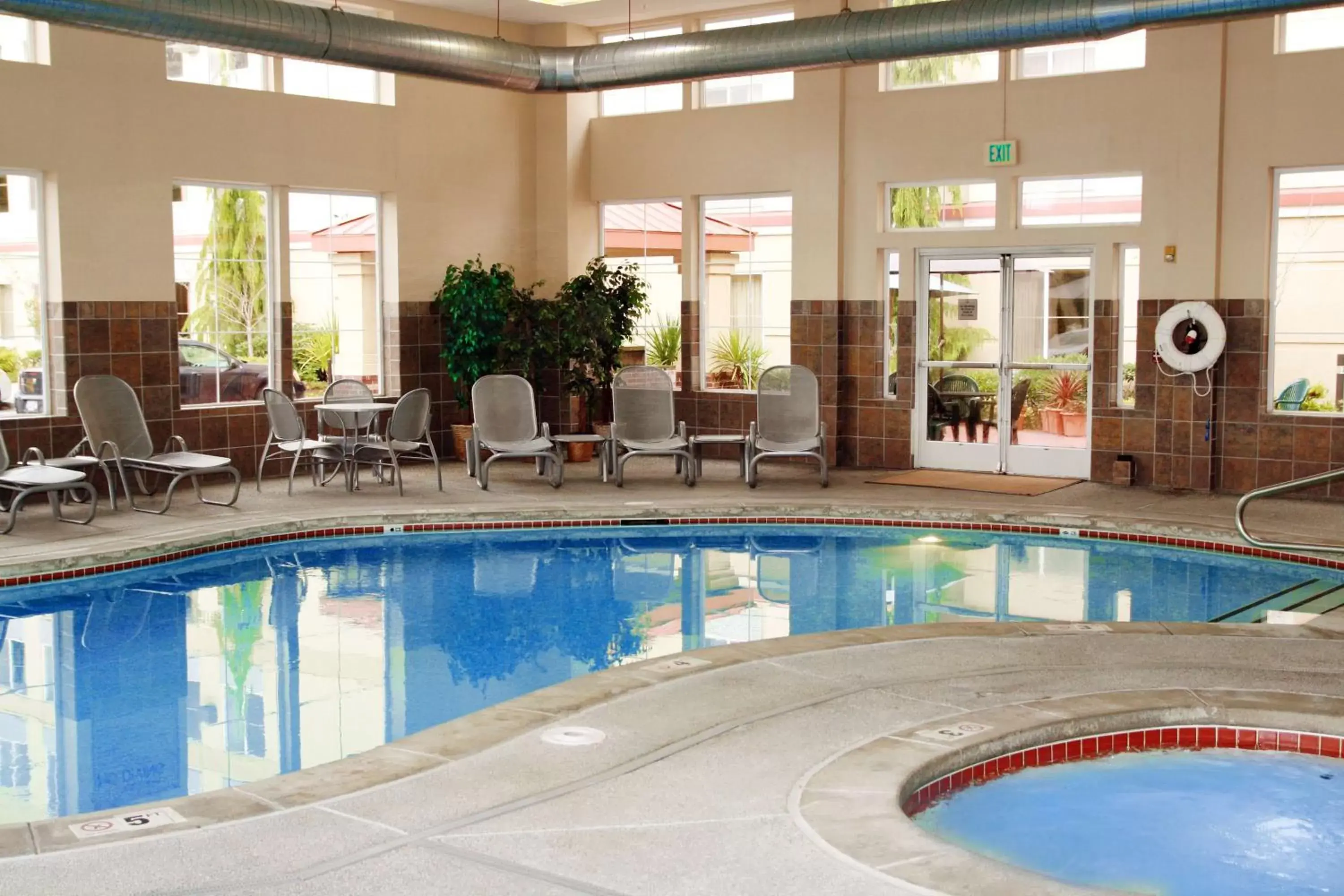 Pool view, Swimming Pool in Hampton Inn & Suites Seattle North/Lynnwood