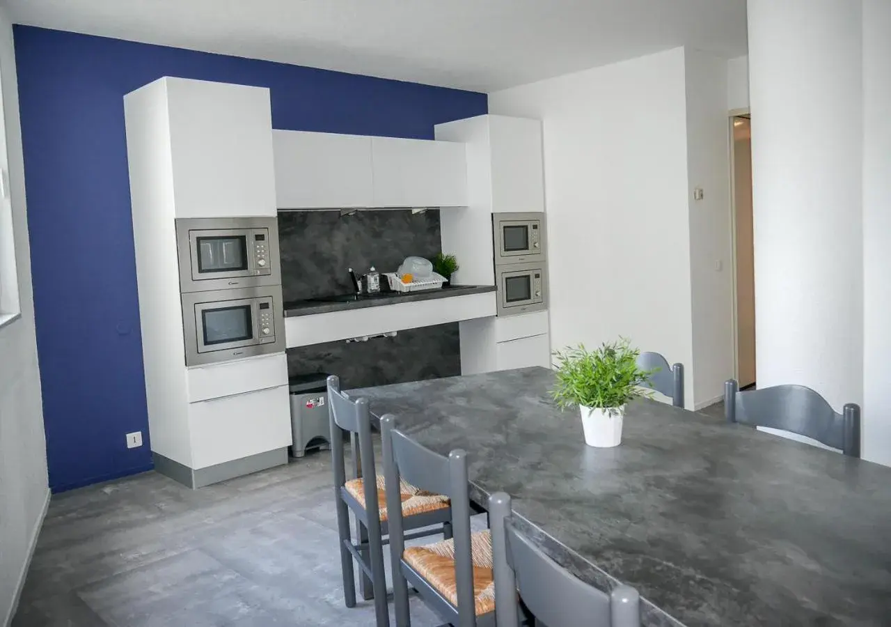 Communal kitchen, Kitchen/Kitchenette in Hôtel des Thermes Les Dômes