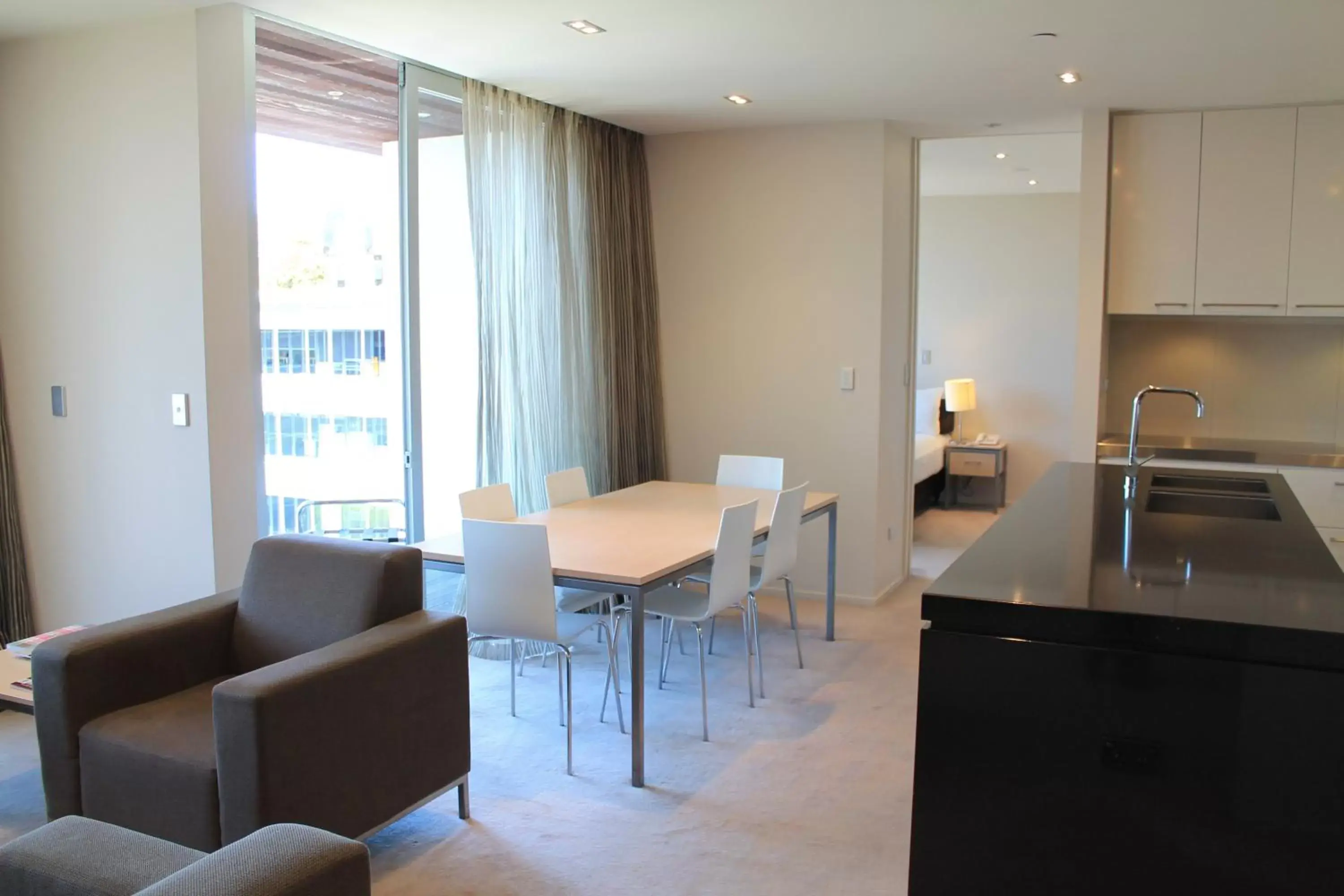 Dining area, Kitchen/Kitchenette in Quest Carlaw Park Serviced Apartments