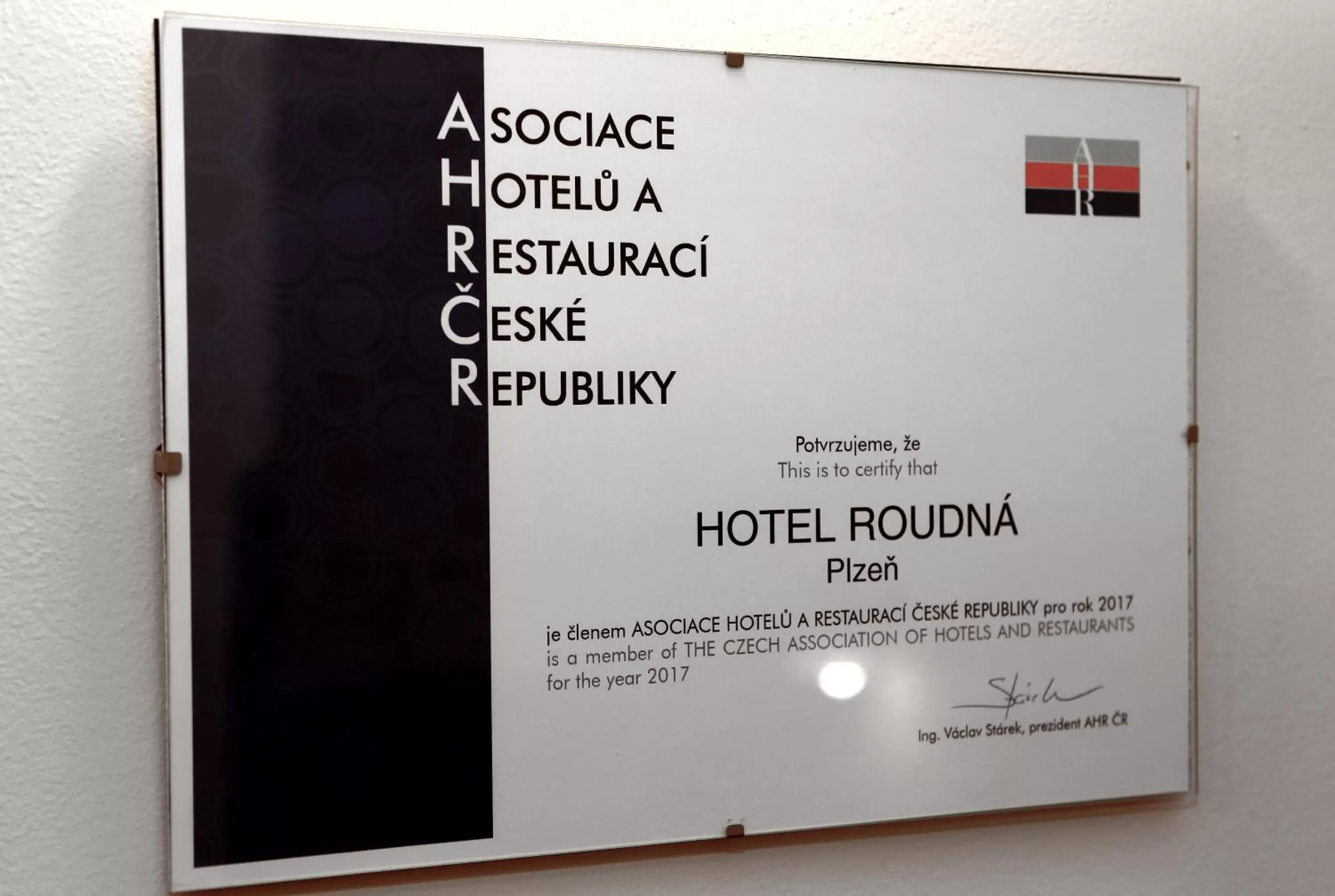 Certificate/Award in Hotel Roudna