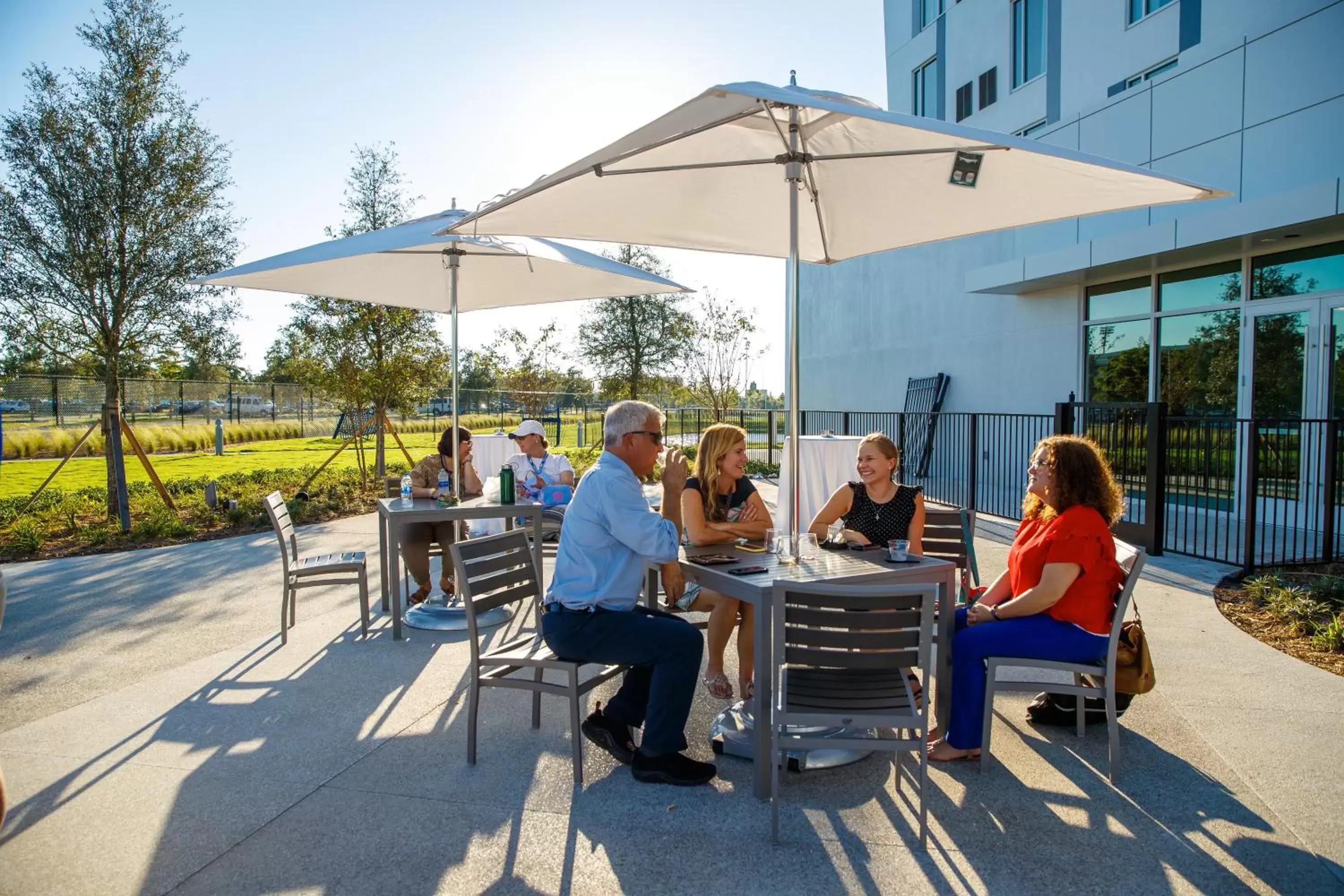 Patio in Legacy Hotel at IMG Academy