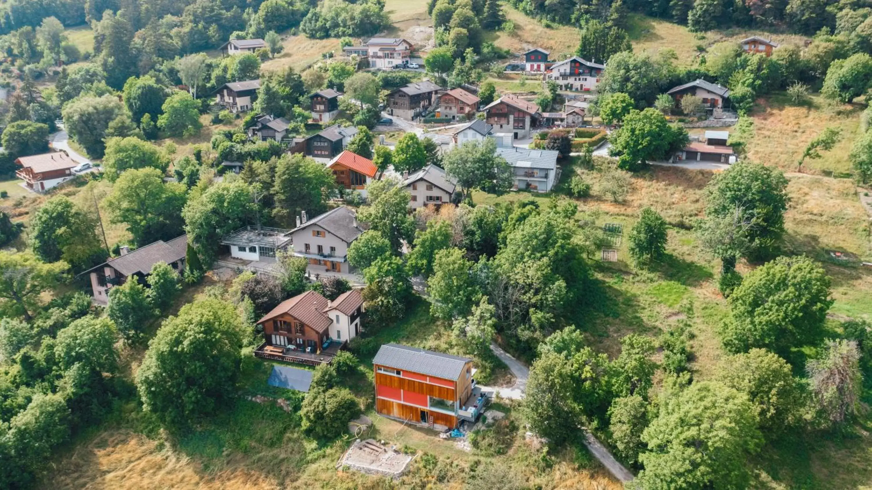 Property building, Bird's-eye View in B&B La Forge de Diogne