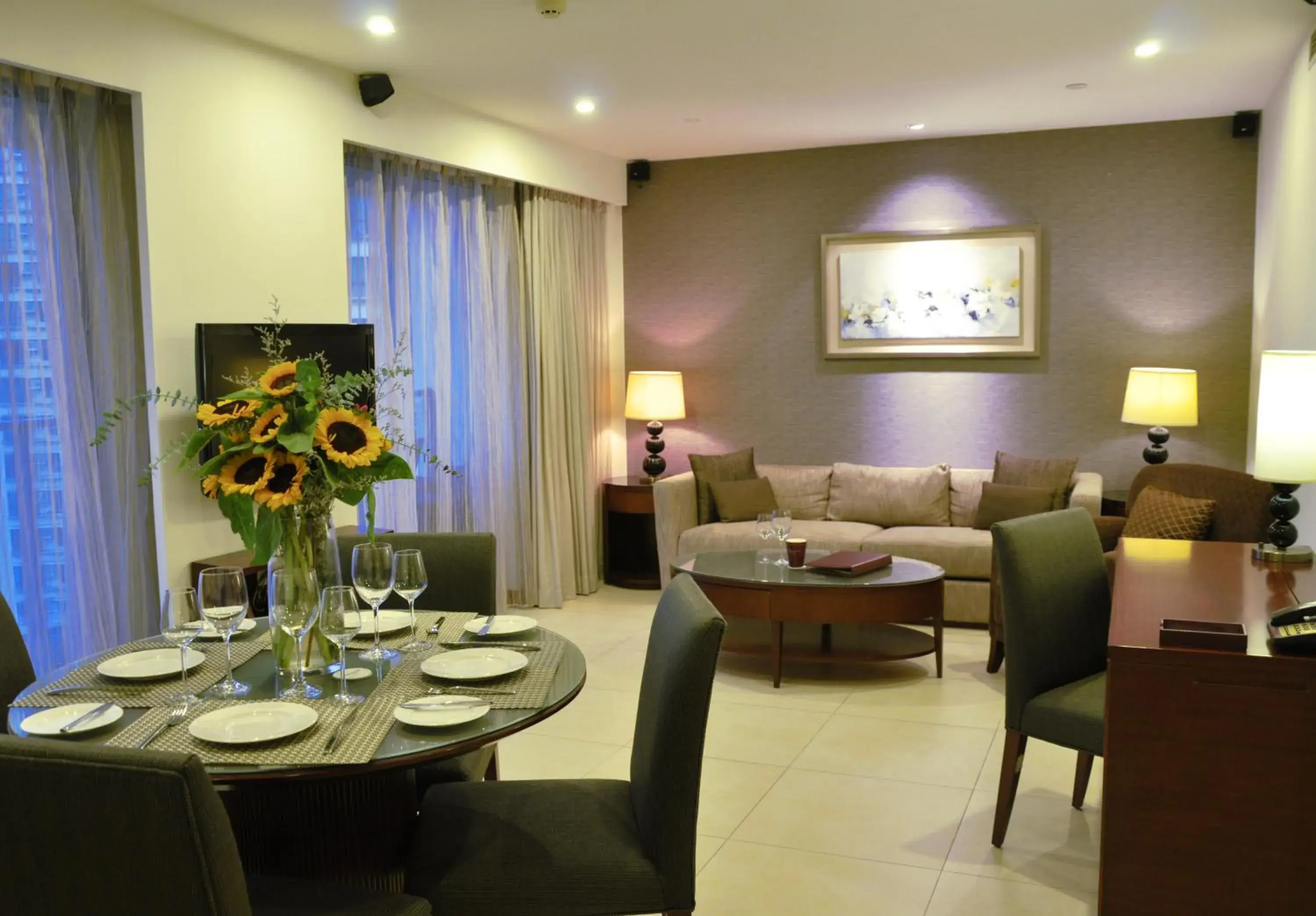 Living room in Oakwood Residence Shanghai Living room in Oakwood Residence Shanghai