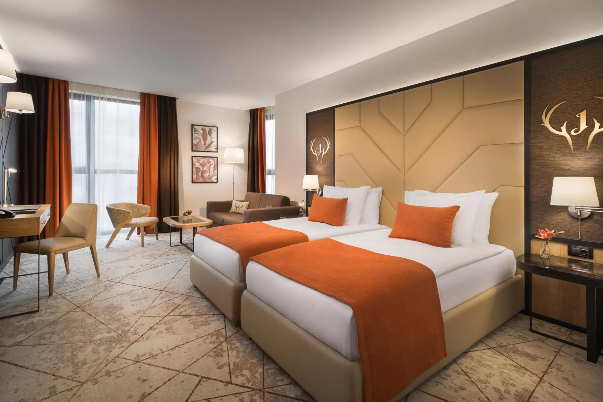 Bed in Hotel Jägerhof