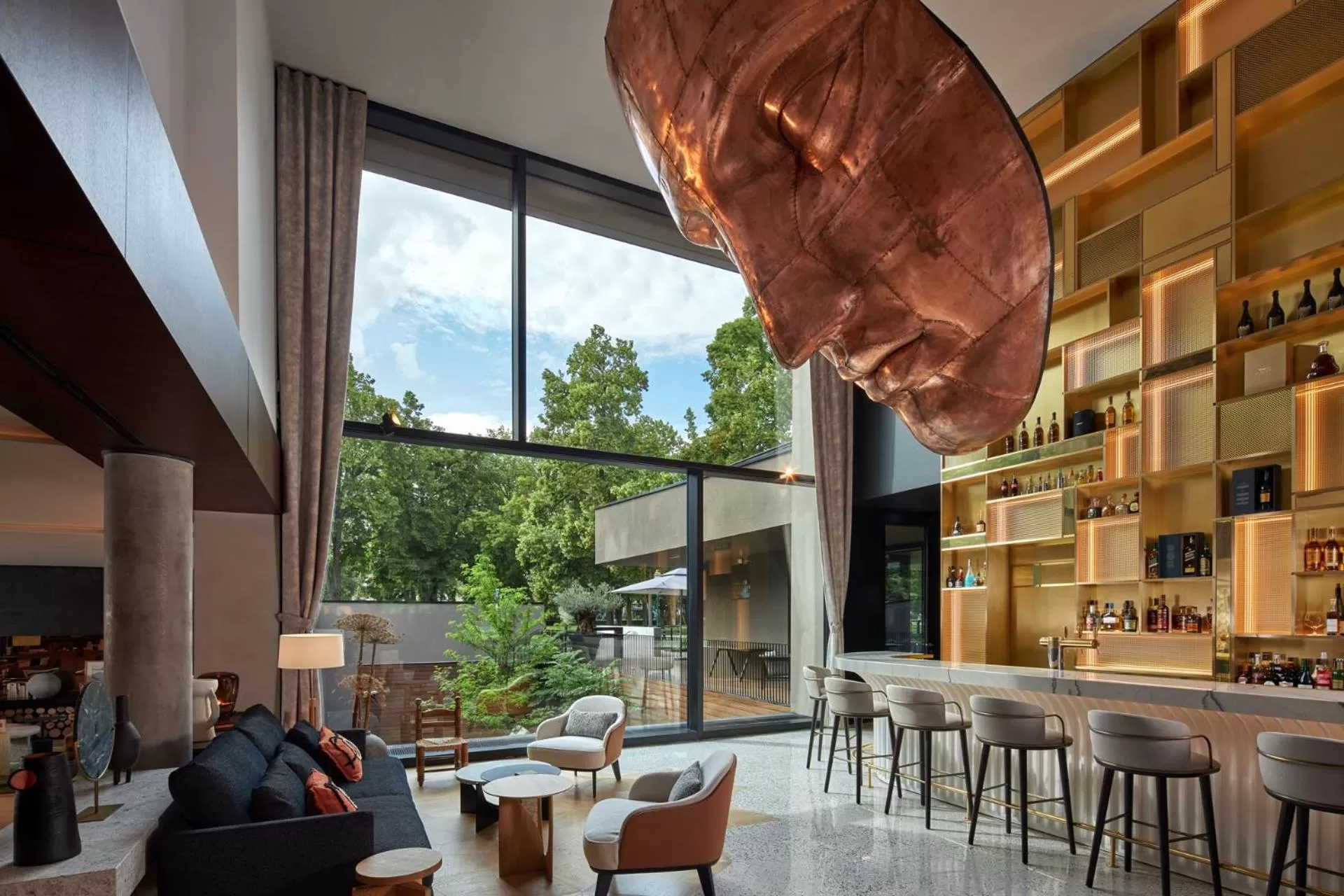 Lounge or bar in L'Esquisse Hotel & Spa Colmar - MGallery Collection