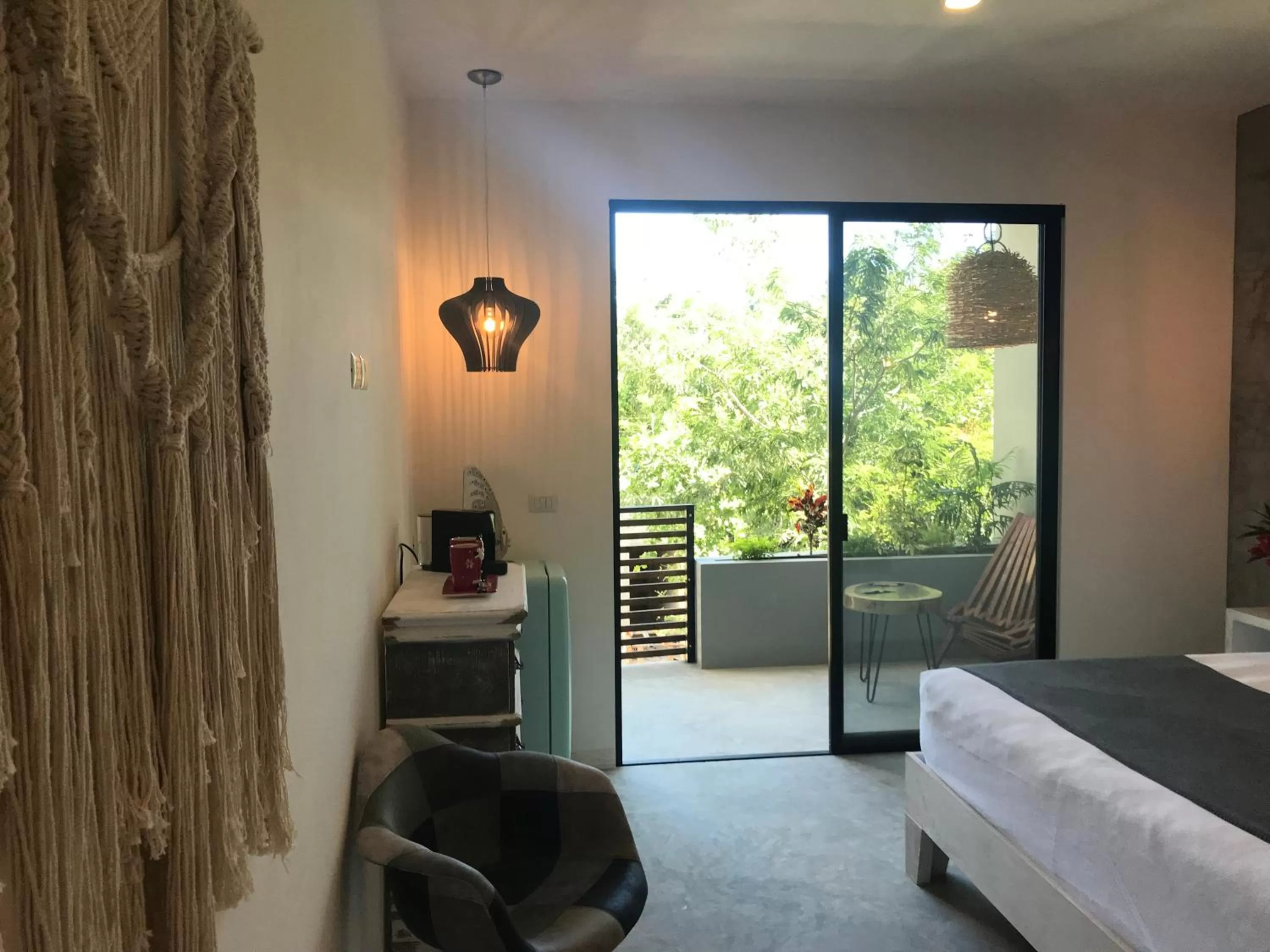 View (from property/room), Bed in Little Gem Hotel Tulum La Veleta