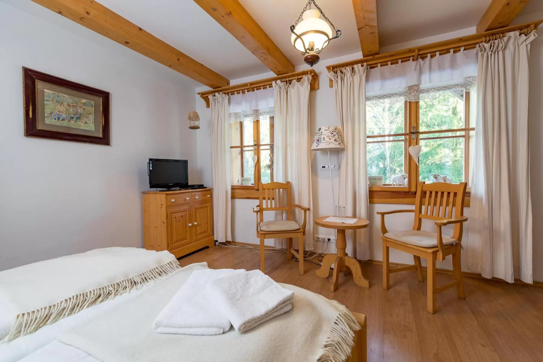 Bed in Valašské chalupy Resort