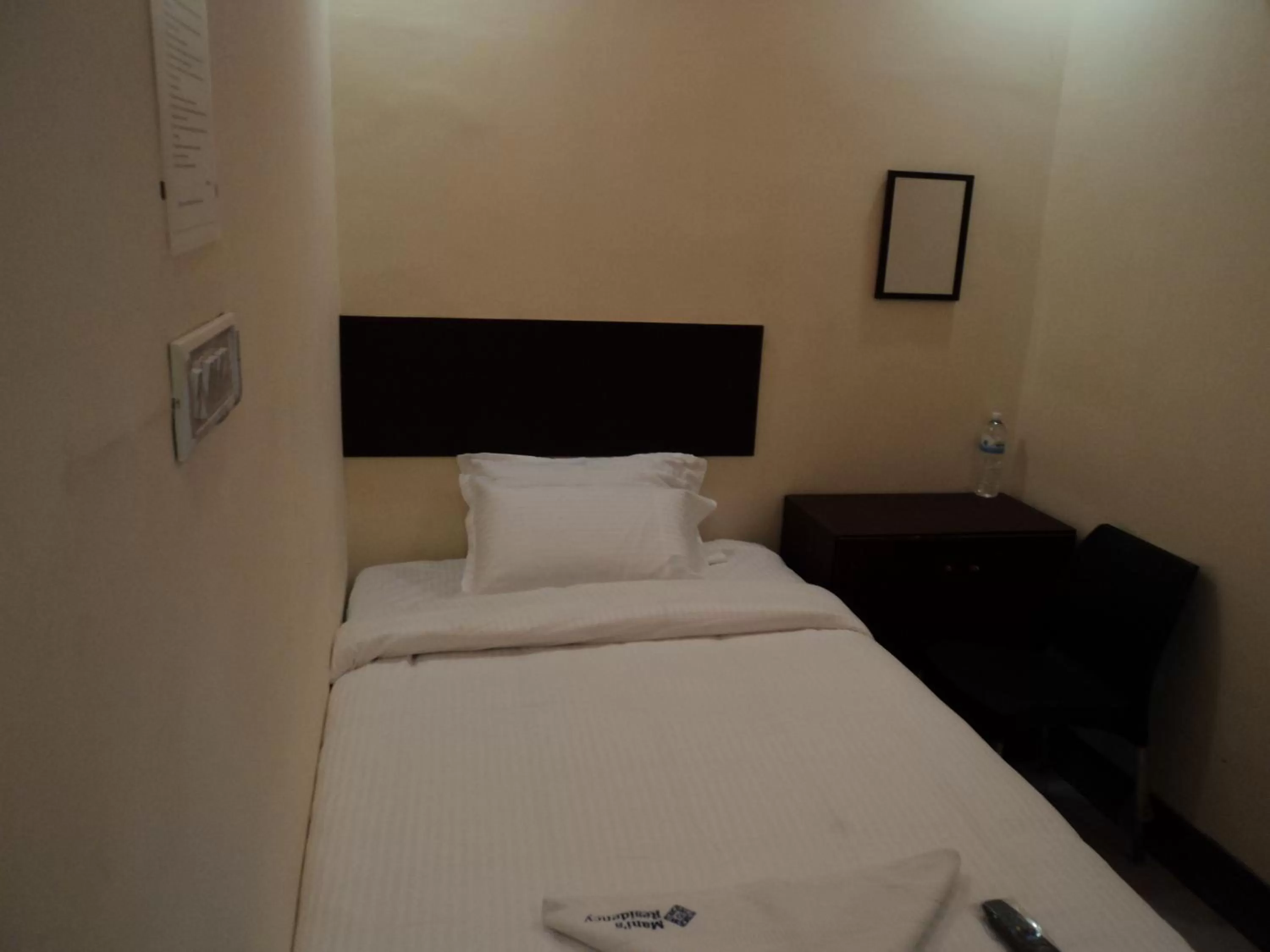 Bed in Mani's residency