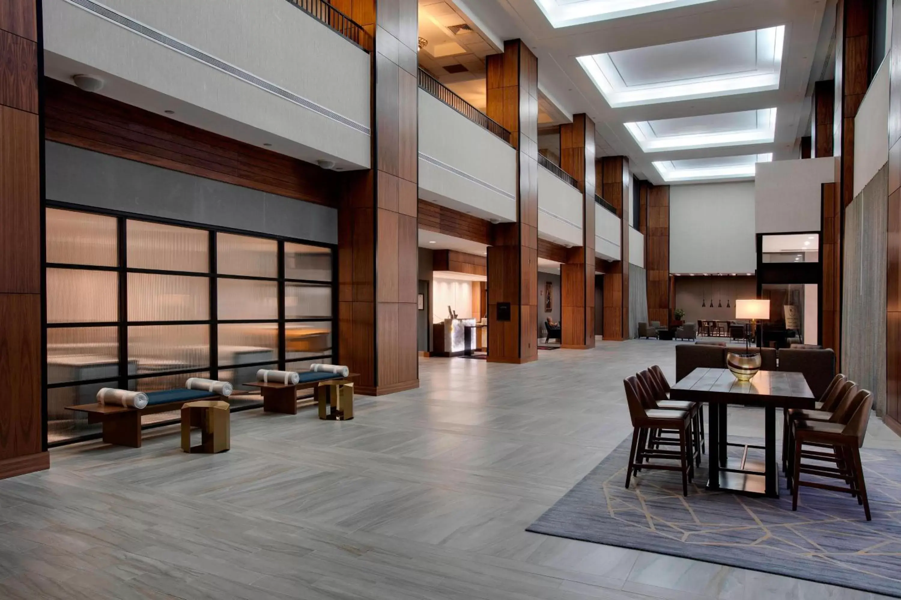 Lobby or reception, Restaurant/Places to Eat in Winston-Salem Marriott