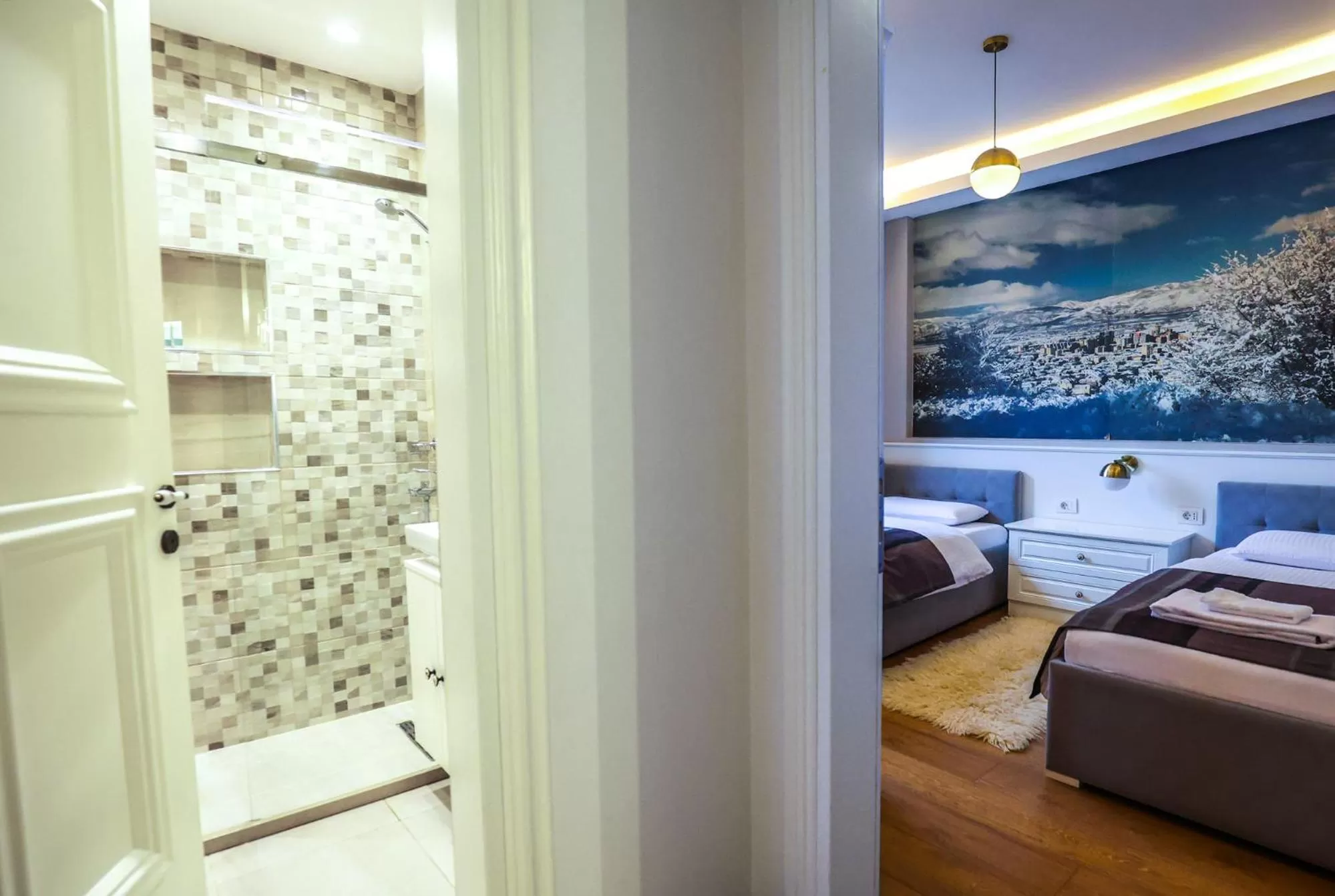 City view, Bed in Bujtina Oxhaku