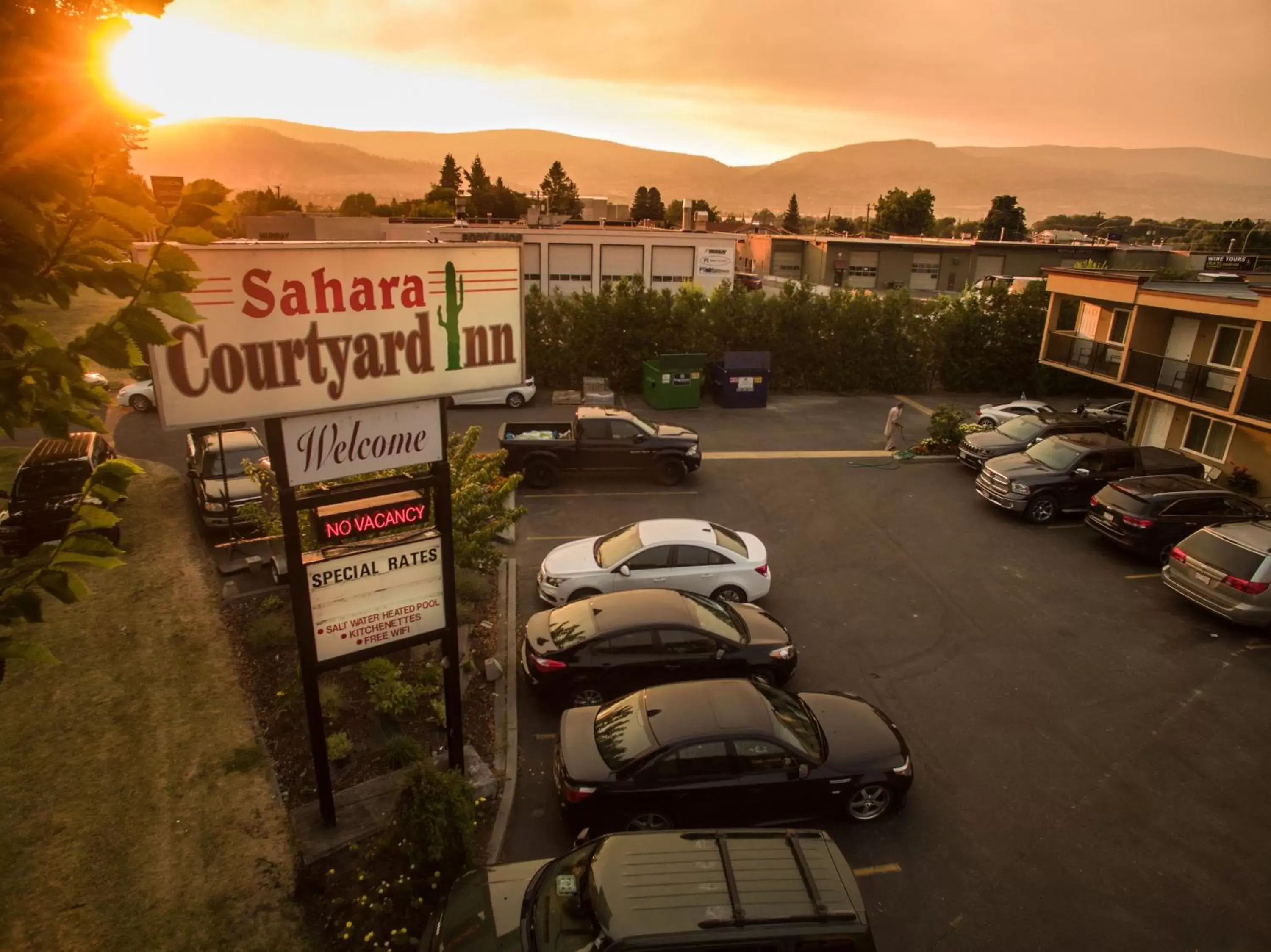 Property logo or sign in Sahara Courtyard Inn Penticton