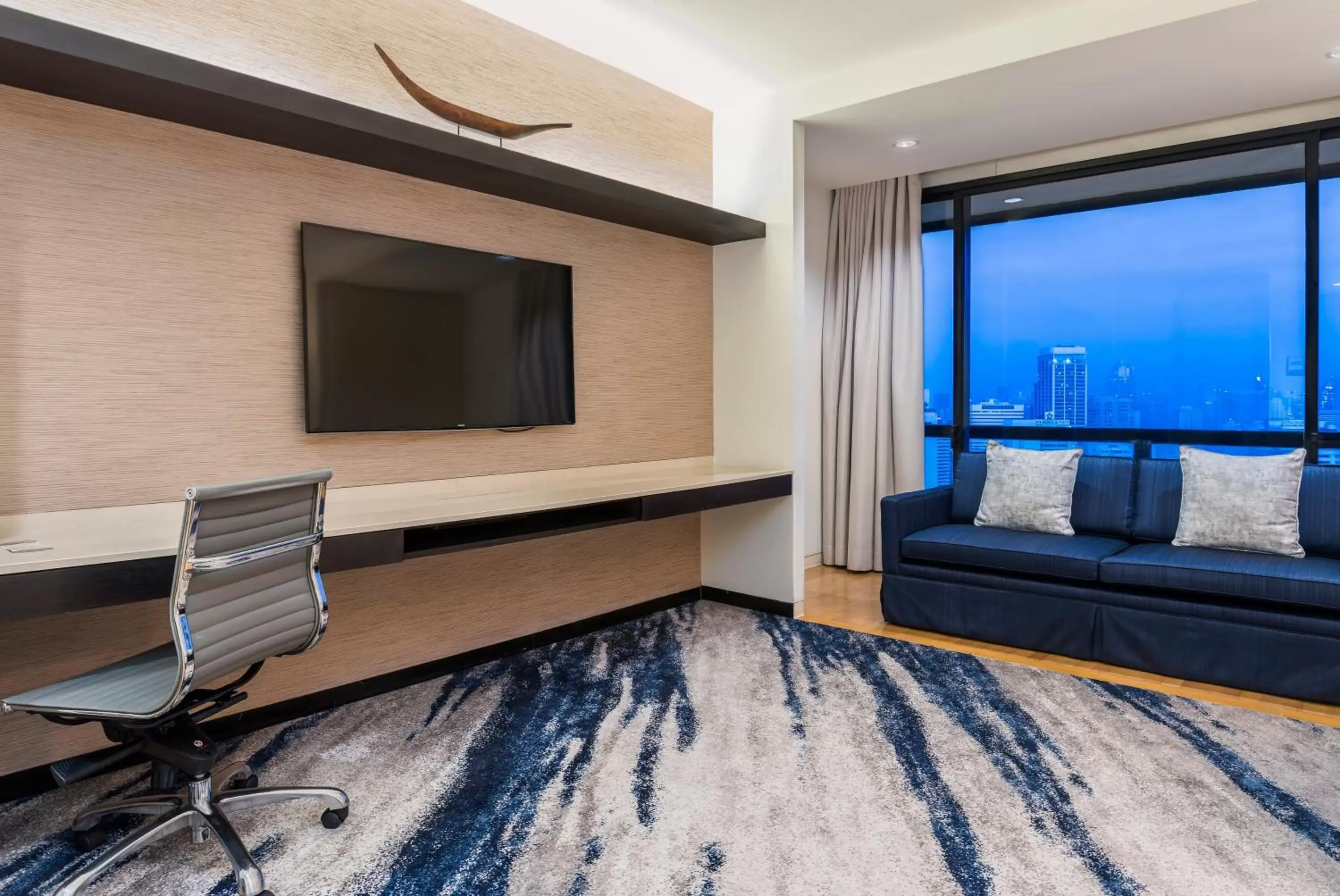 View (from property/room), TV/Entertainment Center in Emporium Suites by Chatrium