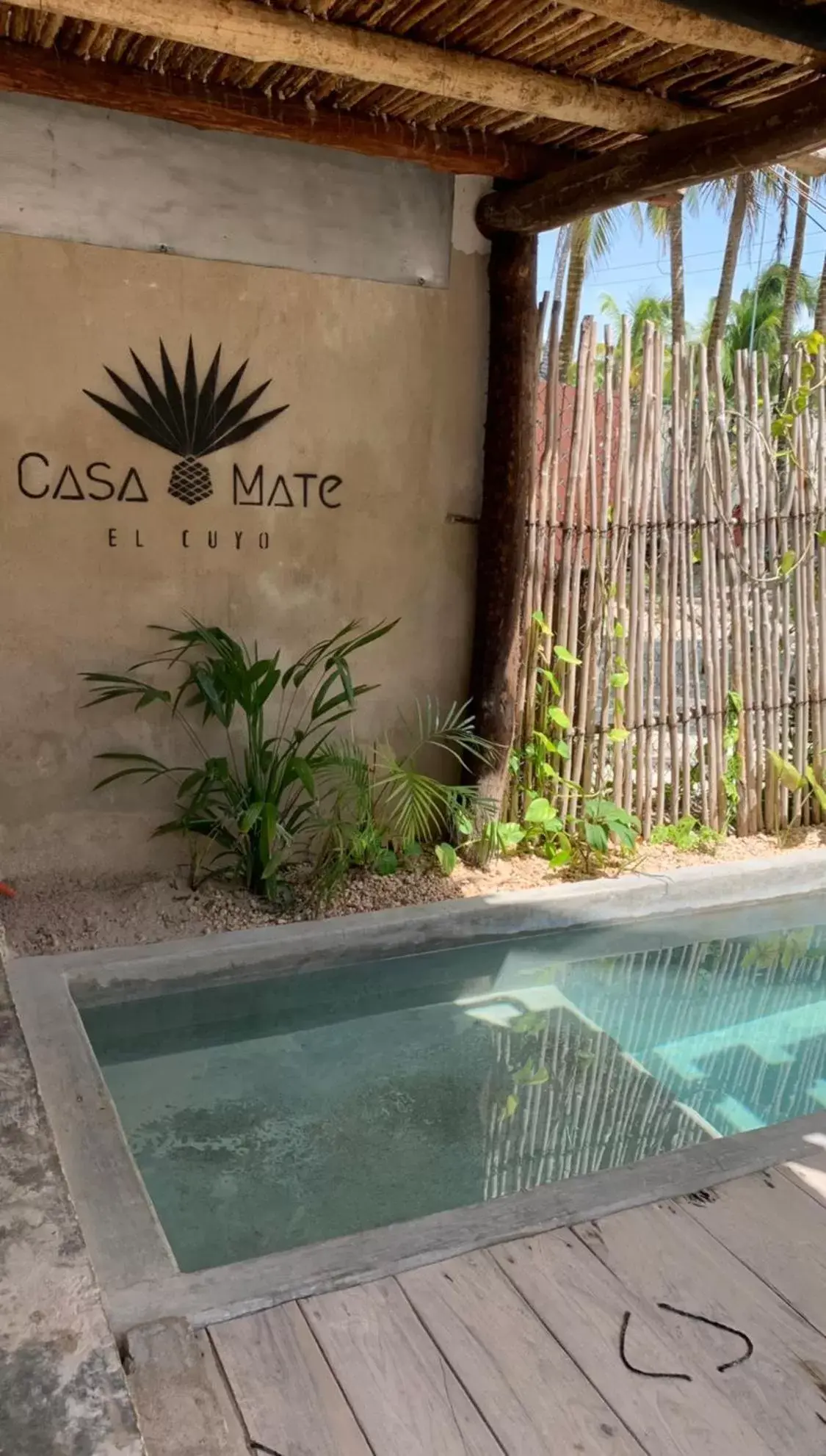 Swimming Pool in Casa Mate BeachFront Cabañas El Cuyo