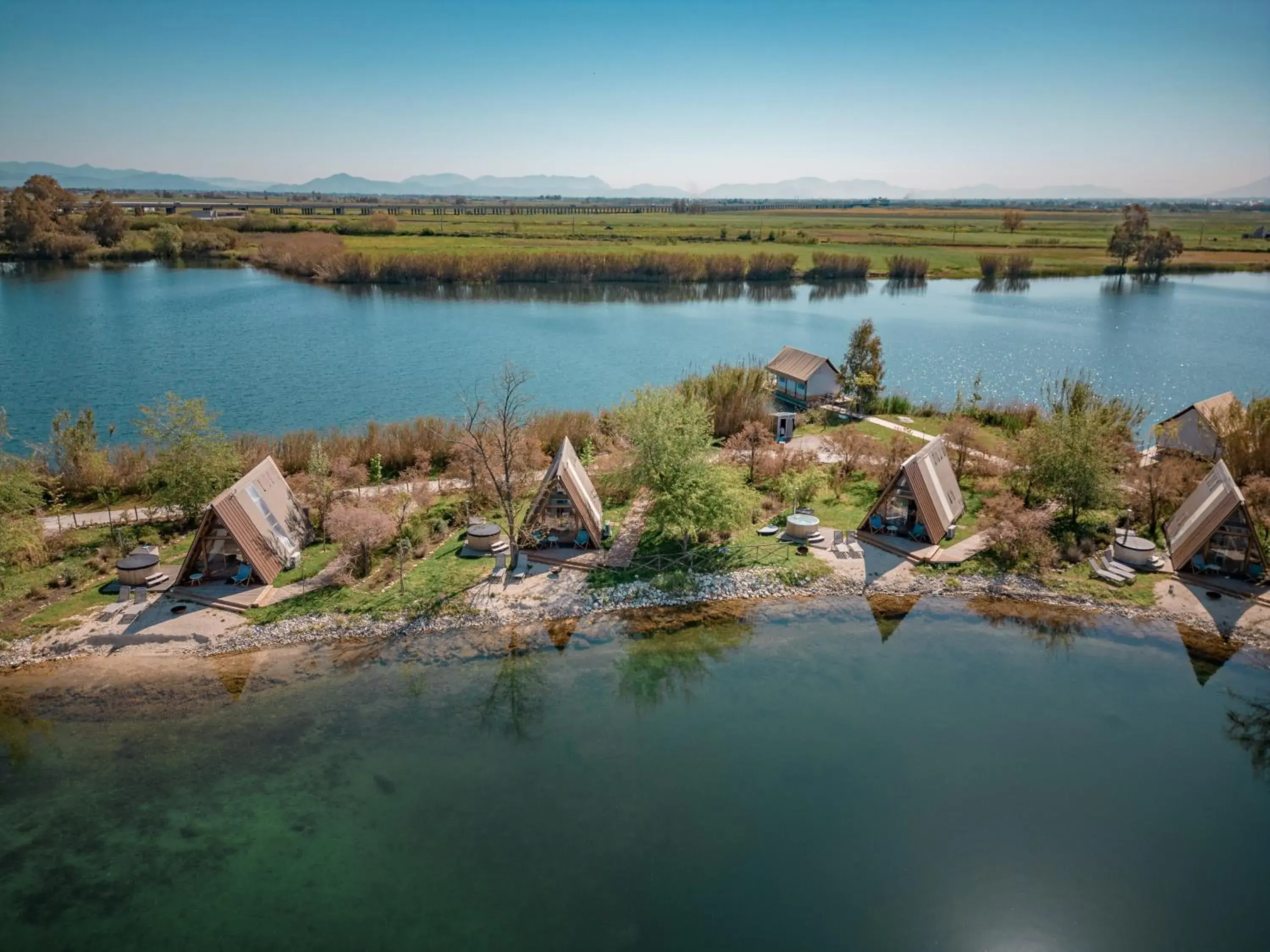 Lake view, Bird's-eye View in Nabi Resort Glamping & SPA