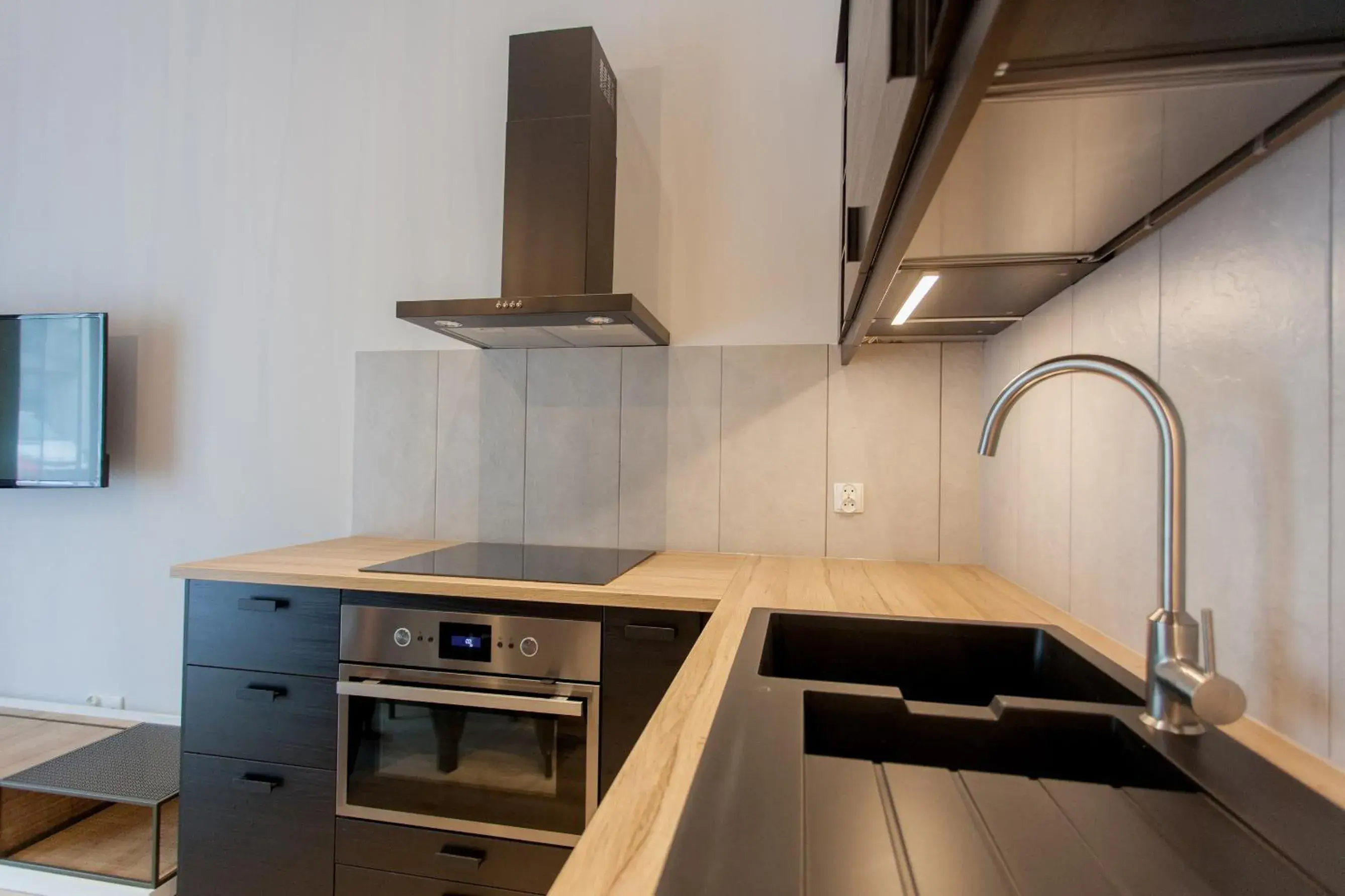 Kitchen or kitchenette, Kitchen/Kitchenette in GRANO APARTMENTS Gdansk Nowa Motlawa SPA & Wellness