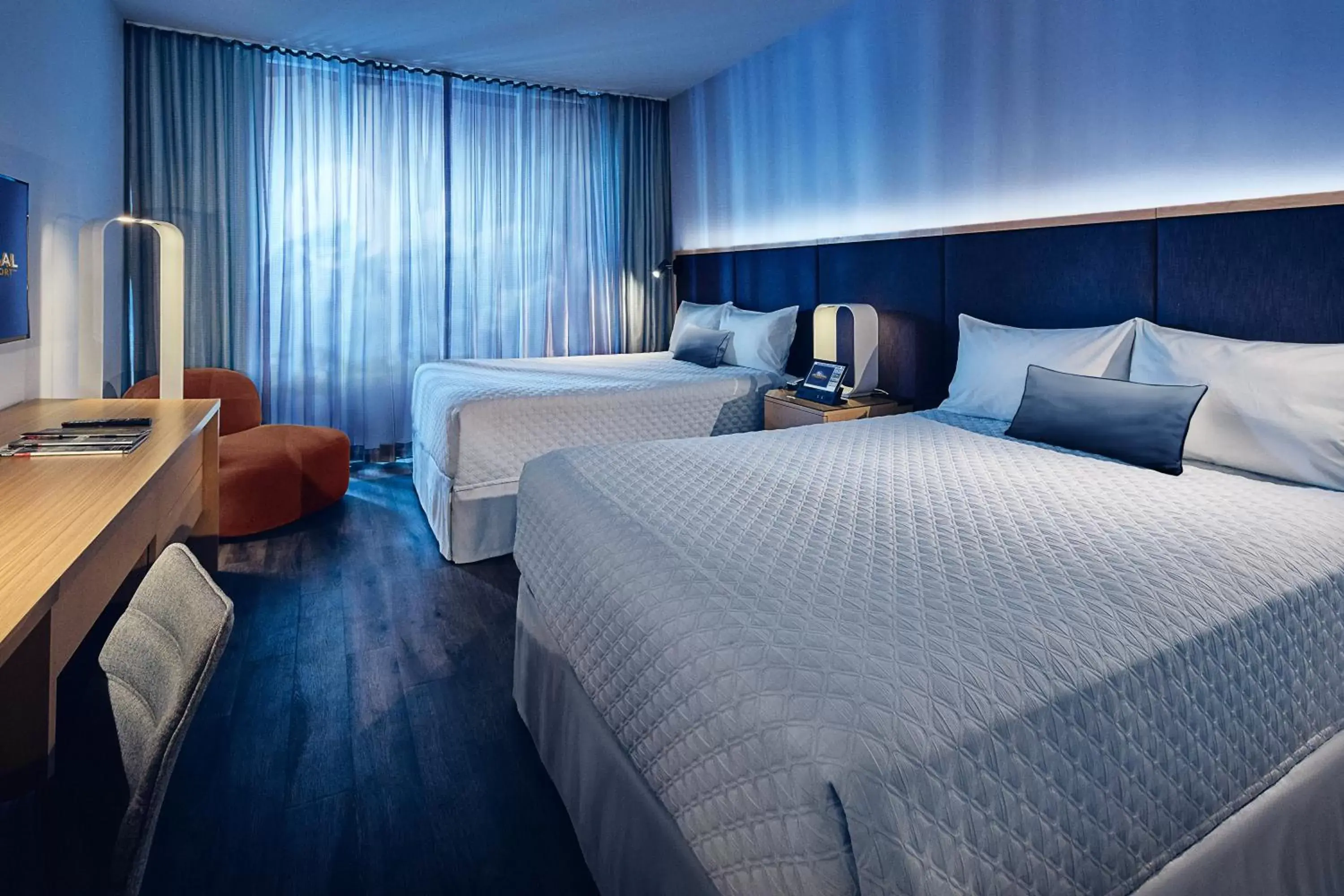 Bedroom, Bed in Universal's Aventura Hotel
