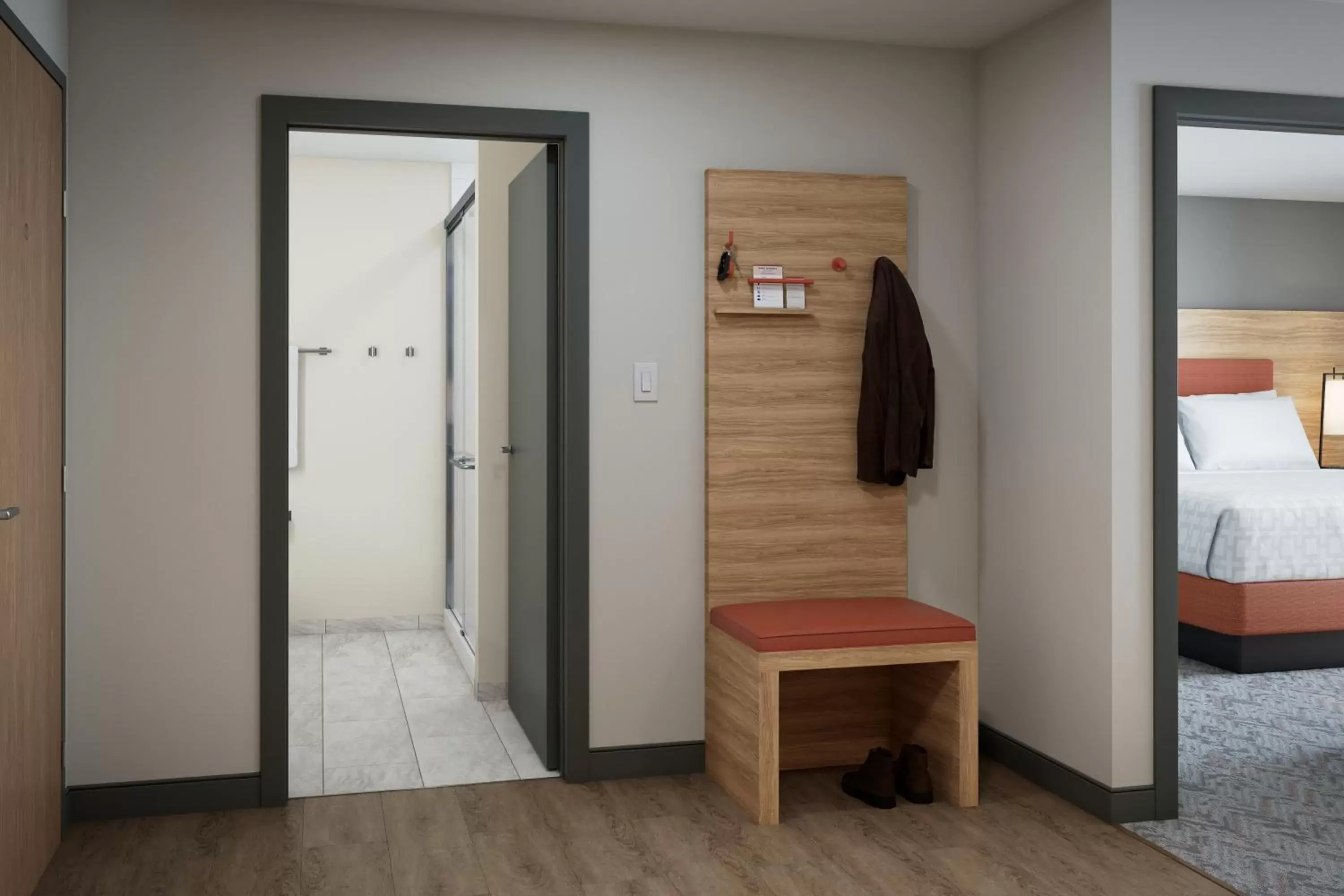 wardrobe, TV/Entertainment Center in Candlewood Suites - Layton - Salt Lake City, an IHG Hotel