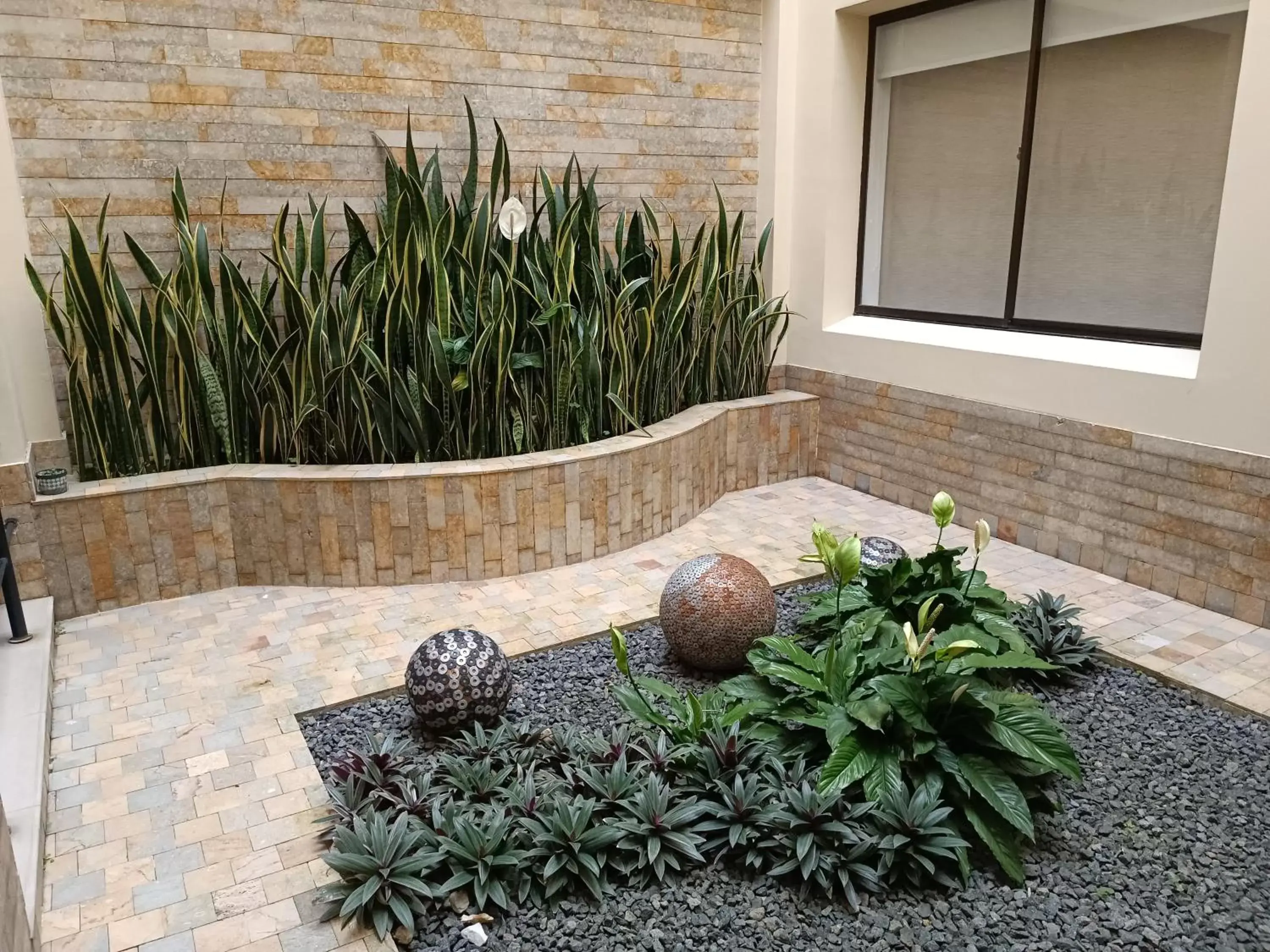 Patio in Hotel Boutique Confort Suites