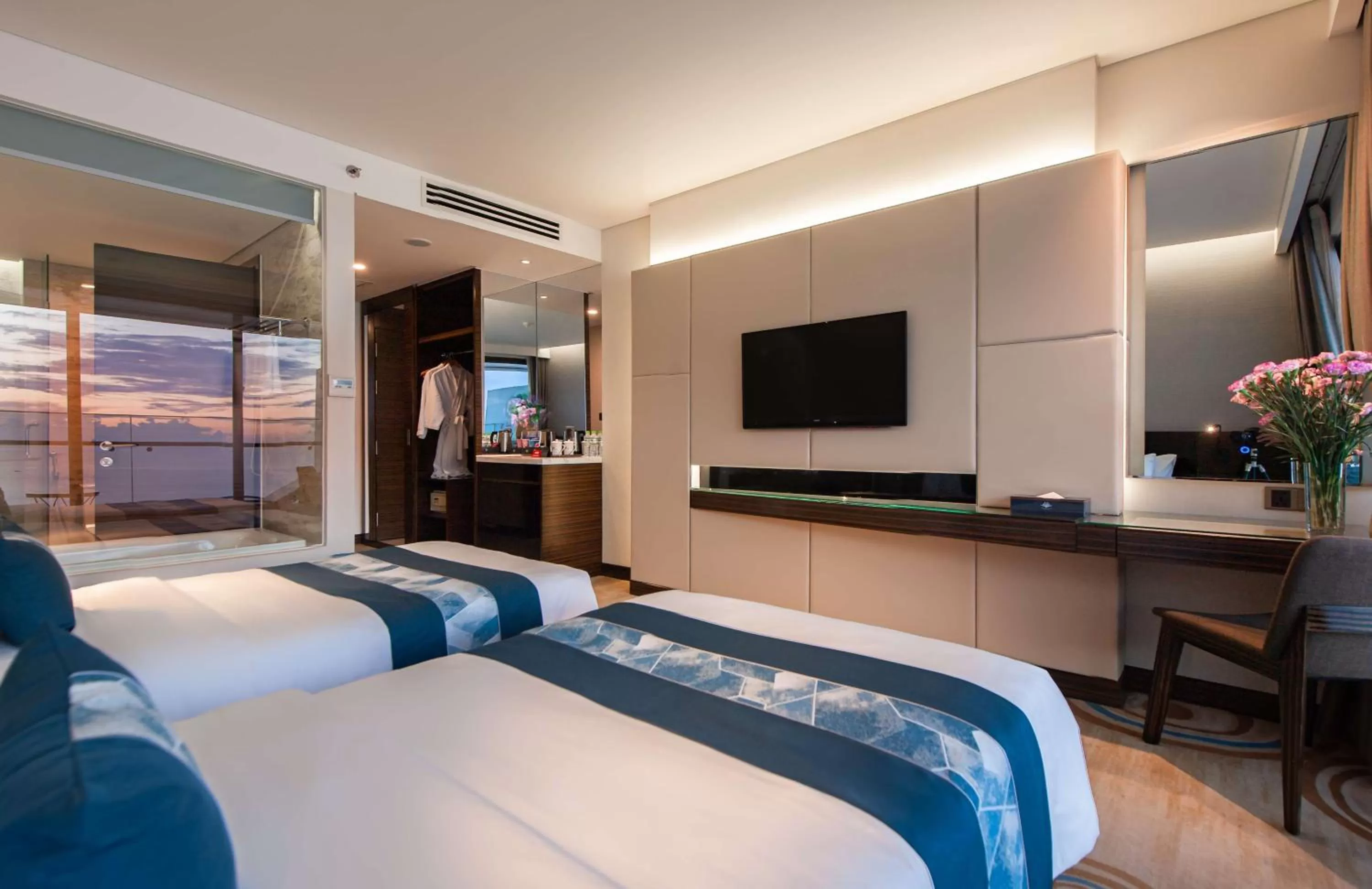 Bed in Queen Ann Nha Trang Hotel