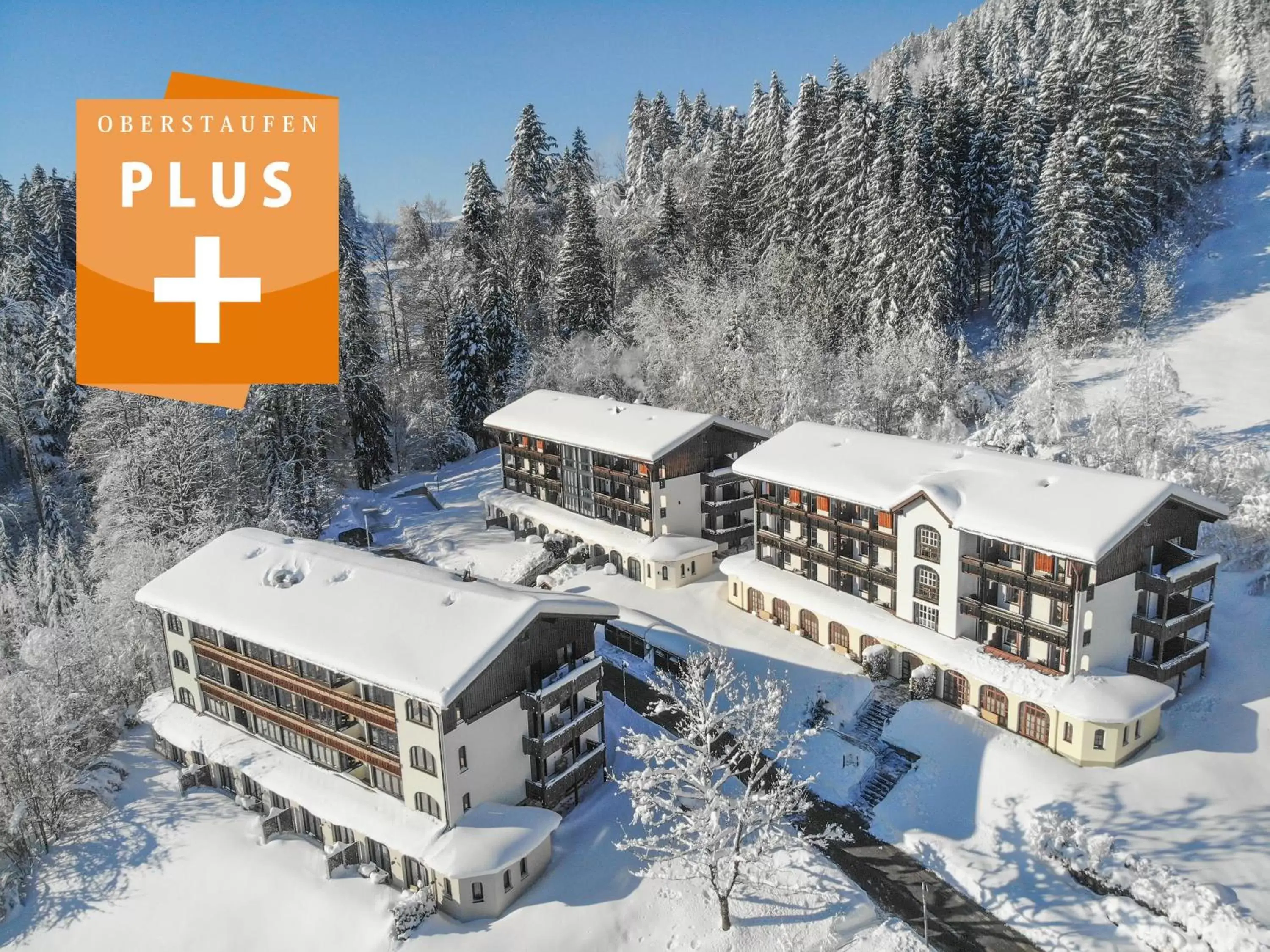 Property building, Winter in MONDI Resort und Chalet Oberstaufen