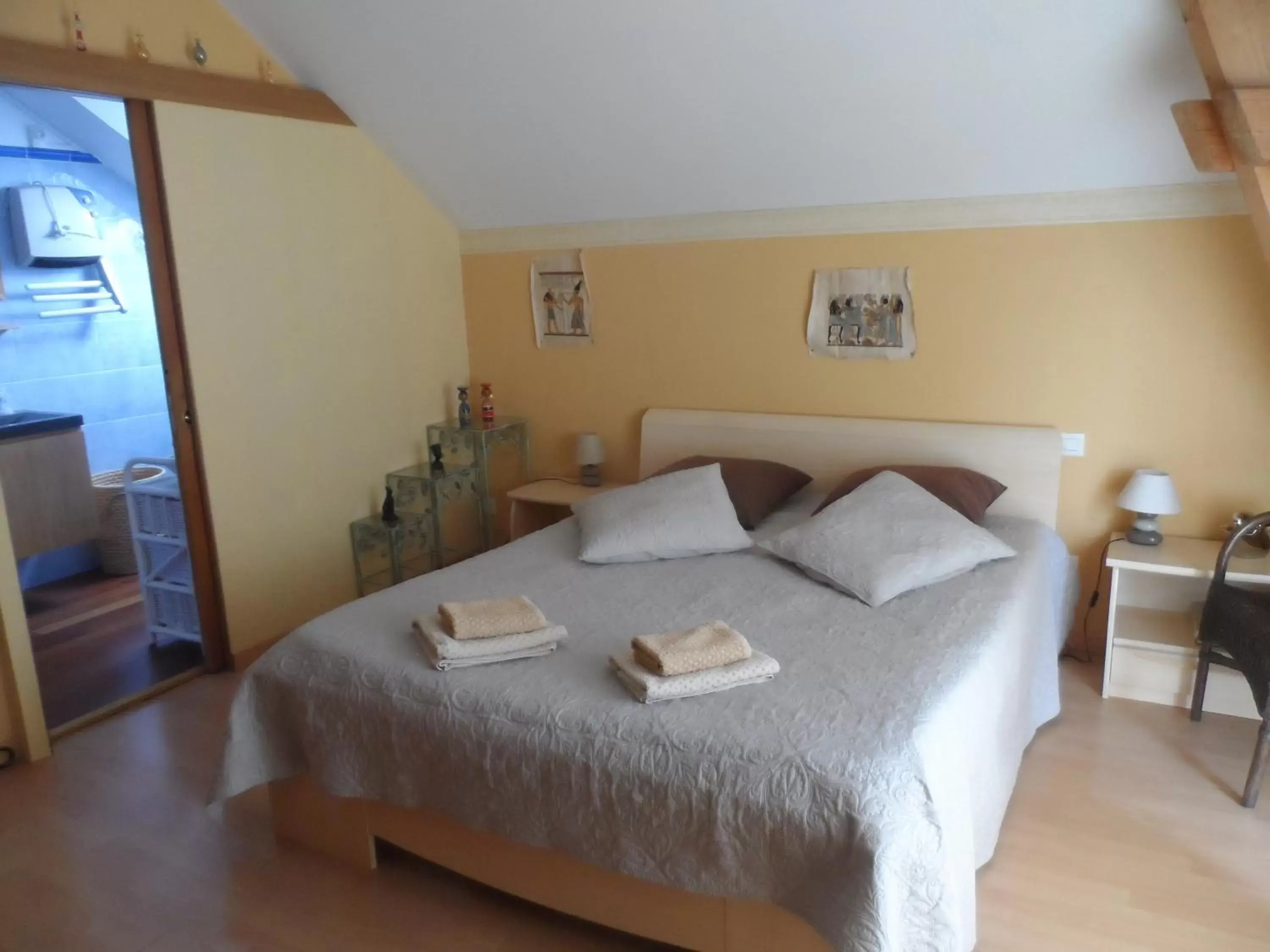 Double Room with Private Bathroom - single occupancy in Cafecouet'Breizh Double Room with Private Bathroom - single occupancy in Cafecouet'Breizh