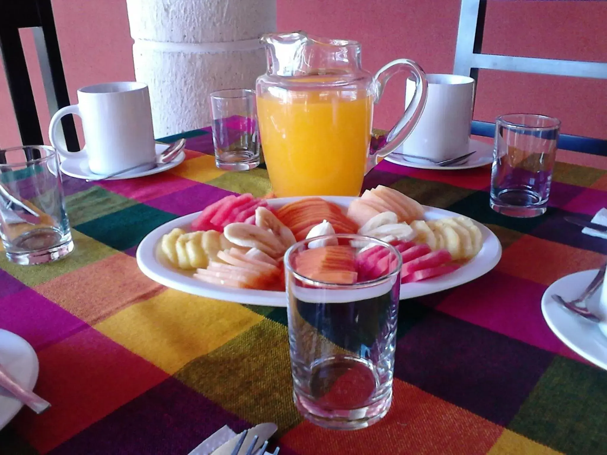 Continental breakfast in Hotel Turquesa Maya
