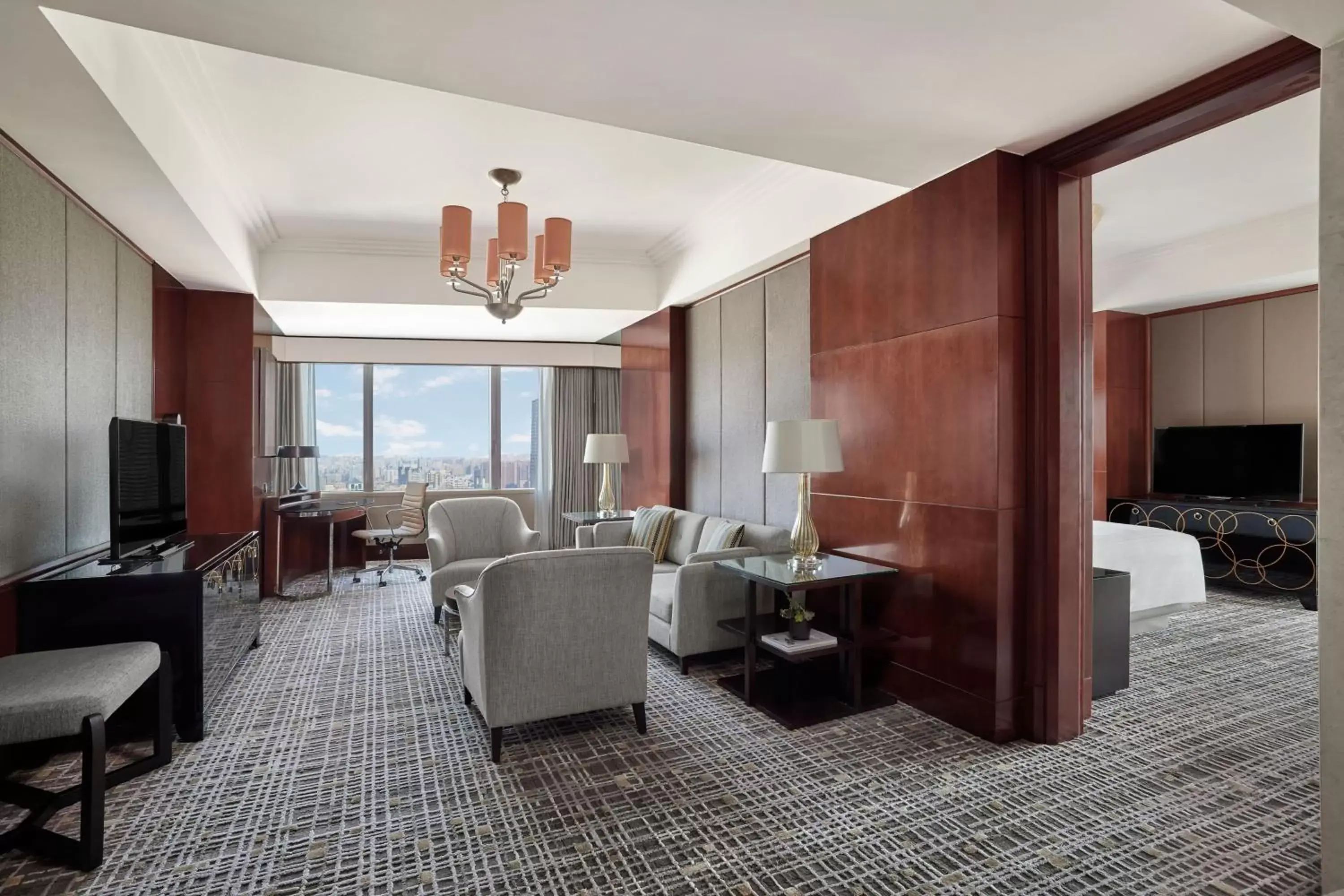 Living room, Seating Area in Shanghai Marriott Marquis City Centre