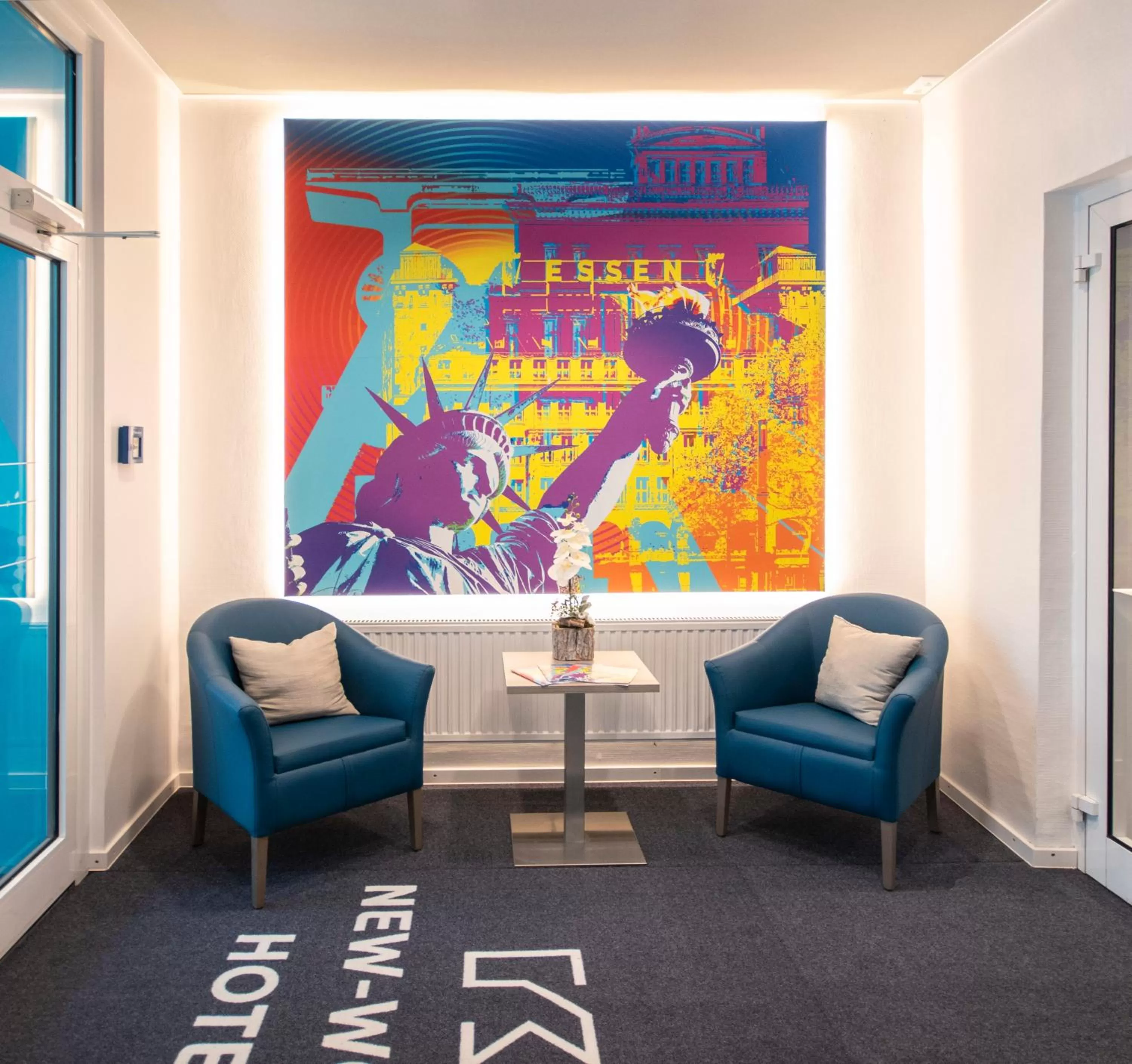 Lobby or reception in New Work Hotel Essen