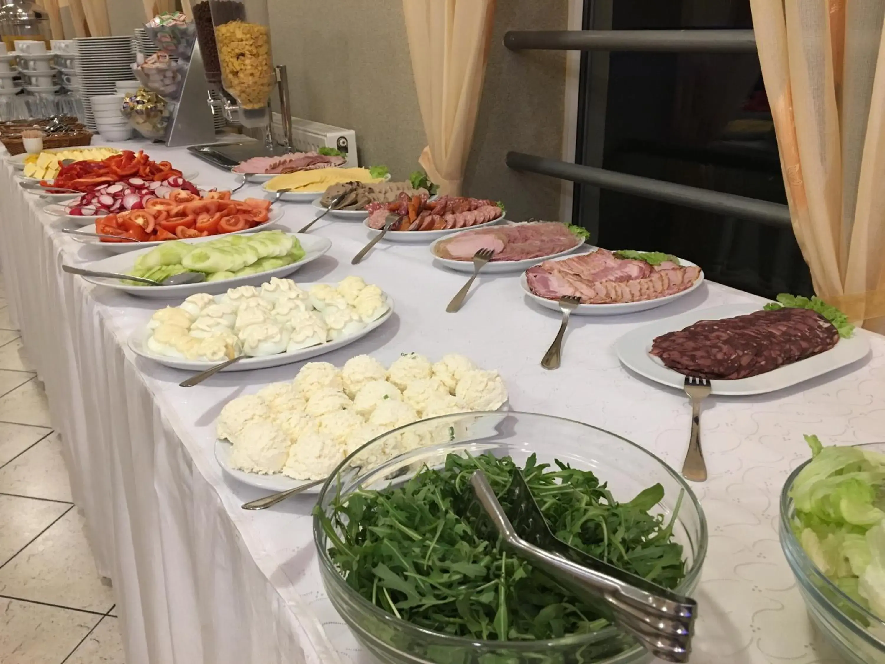 Buffet breakfast, Food in Hotel Miramar