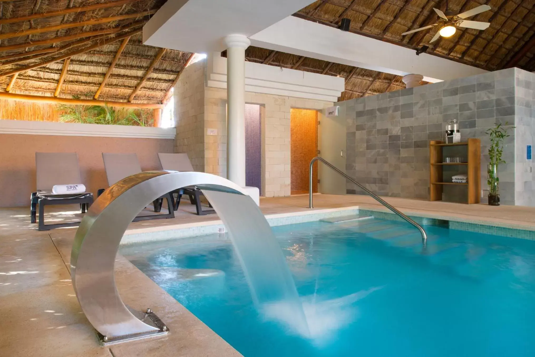 Hot Spring Bath, Swimming Pool in Iberostar Quetzal