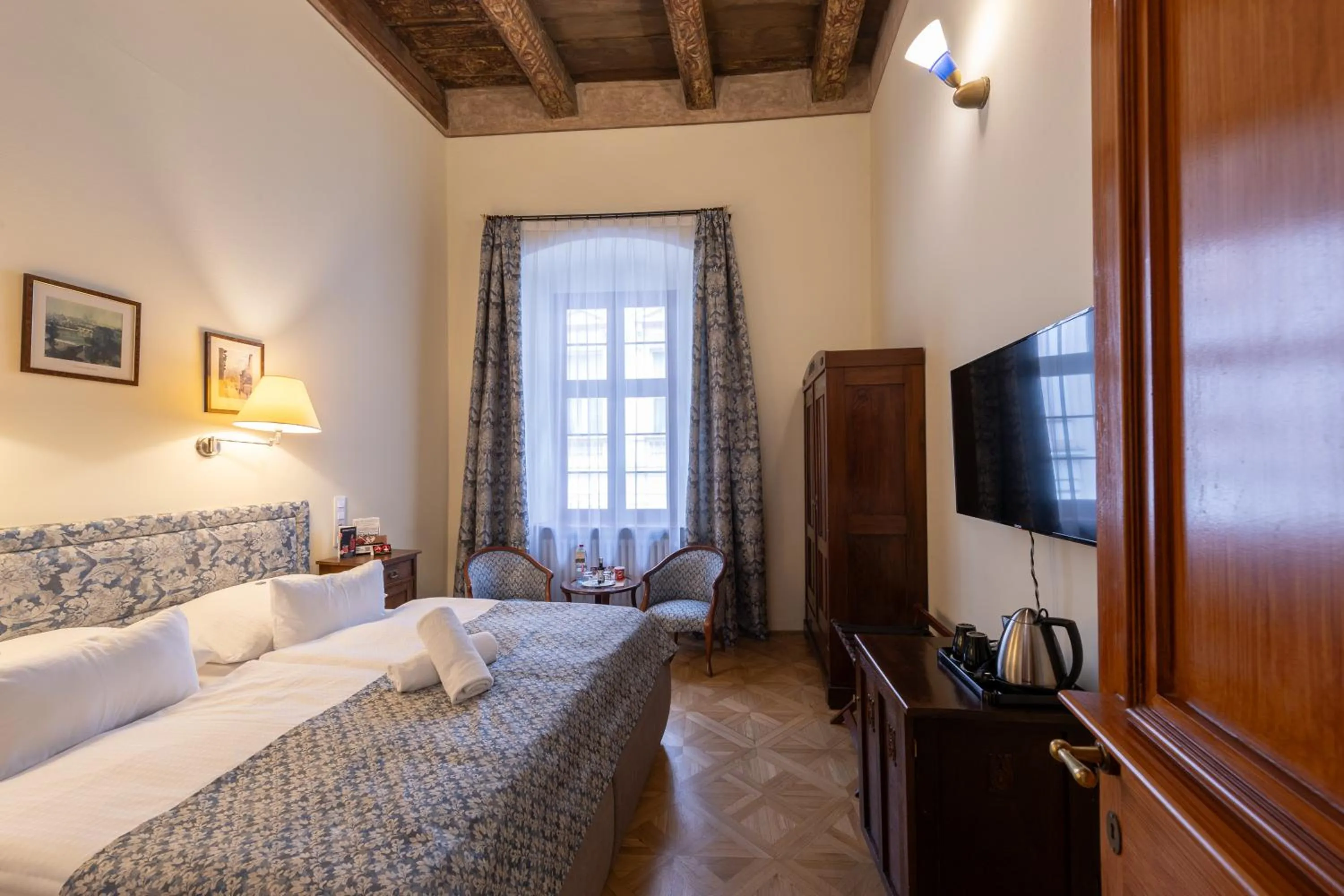 Bed in Hotel Elite Prague