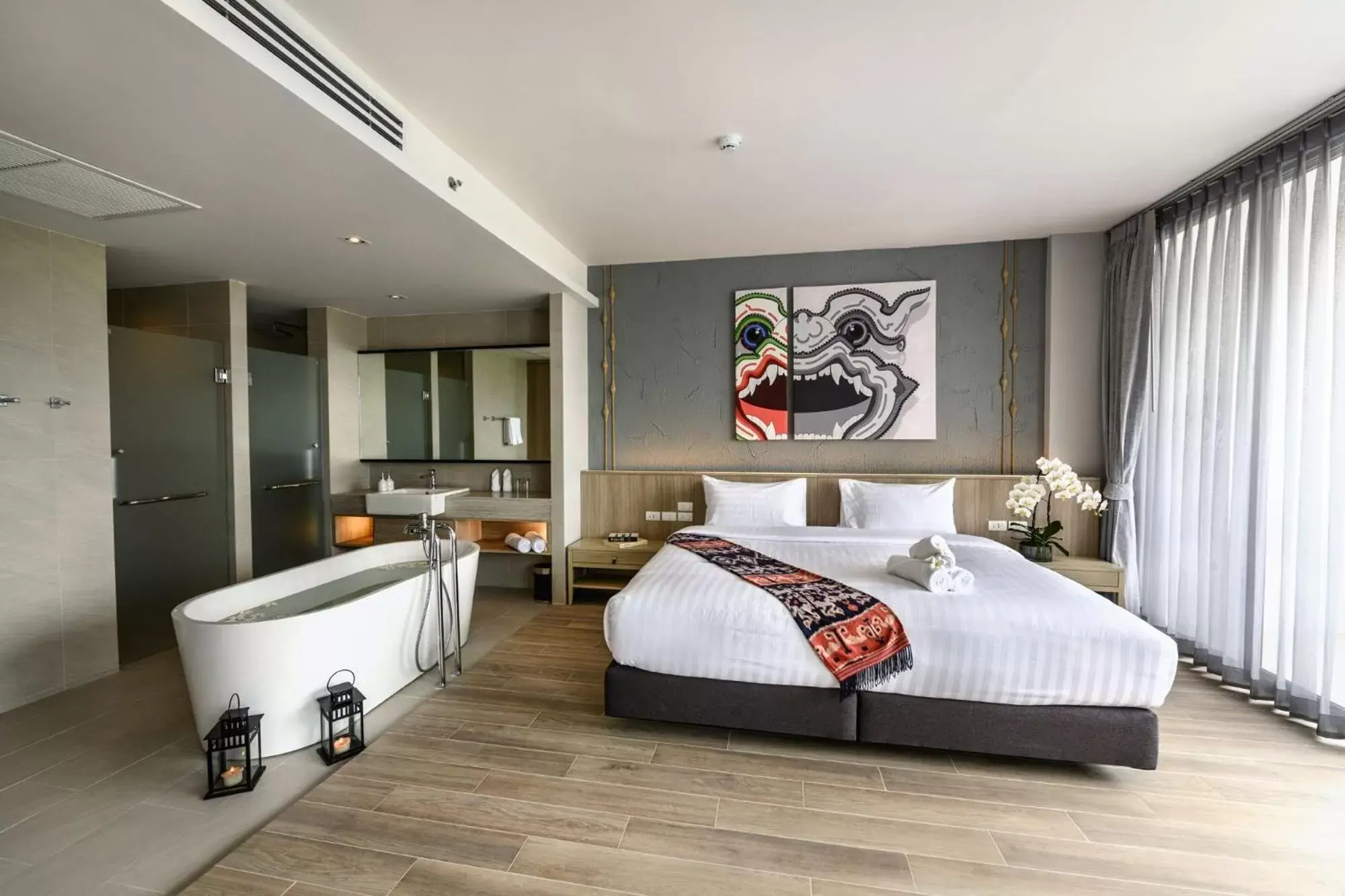 Bed in iSanook Resort & Suites Hua Hin