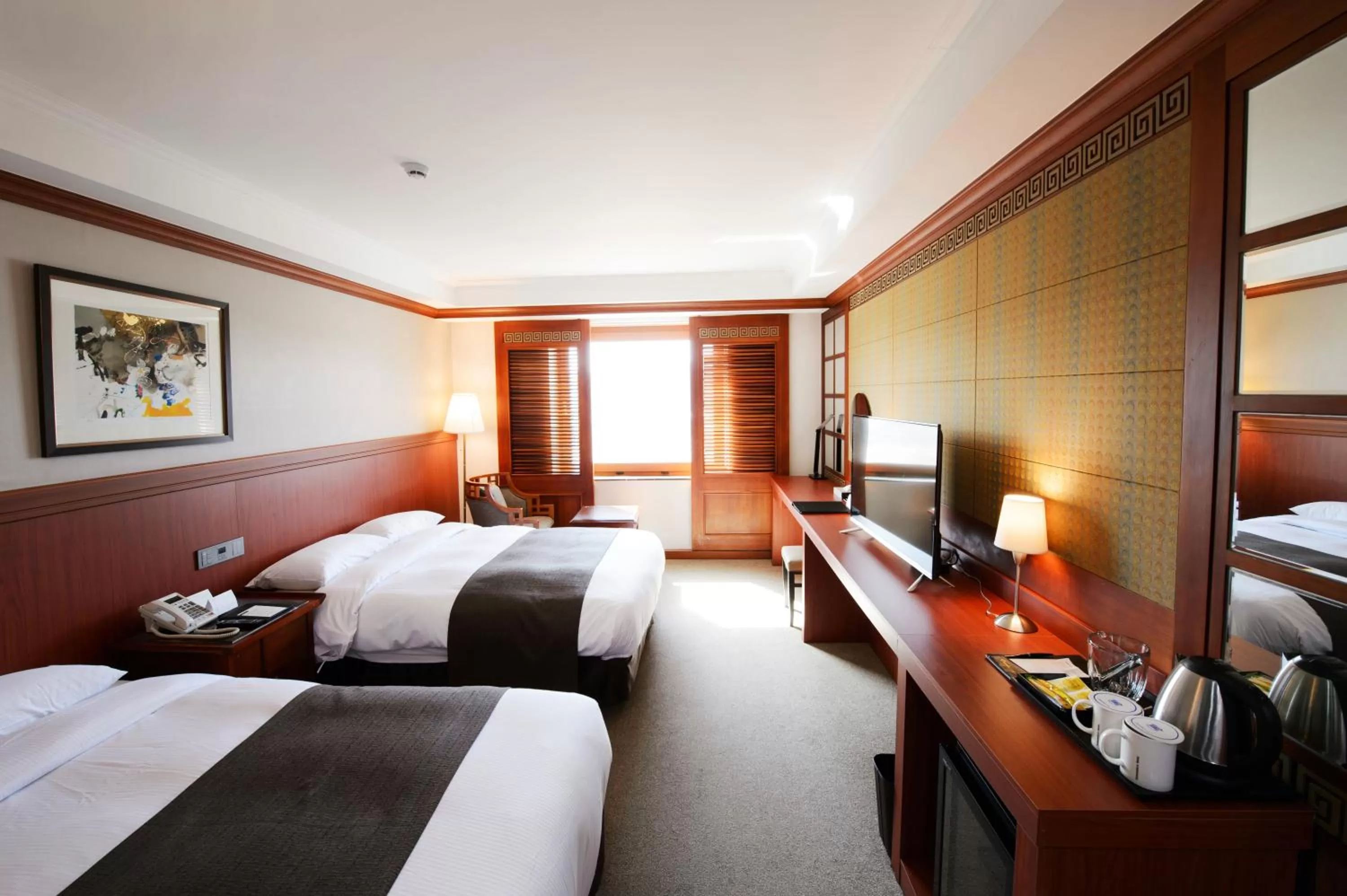 Bed in Commodore Hotel Gyeongju