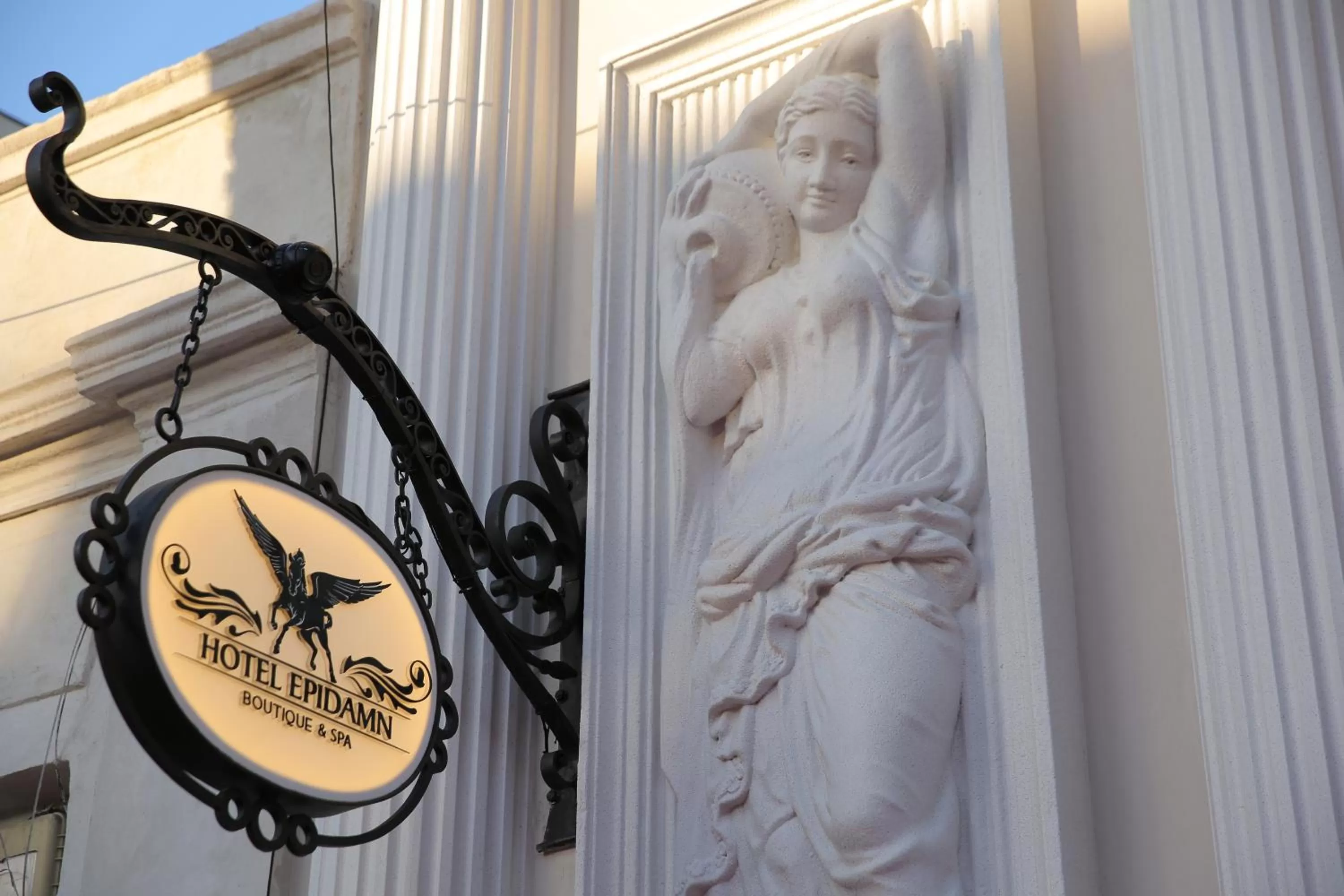 Property logo or sign in Hotel Epidamn Boutique & Spa