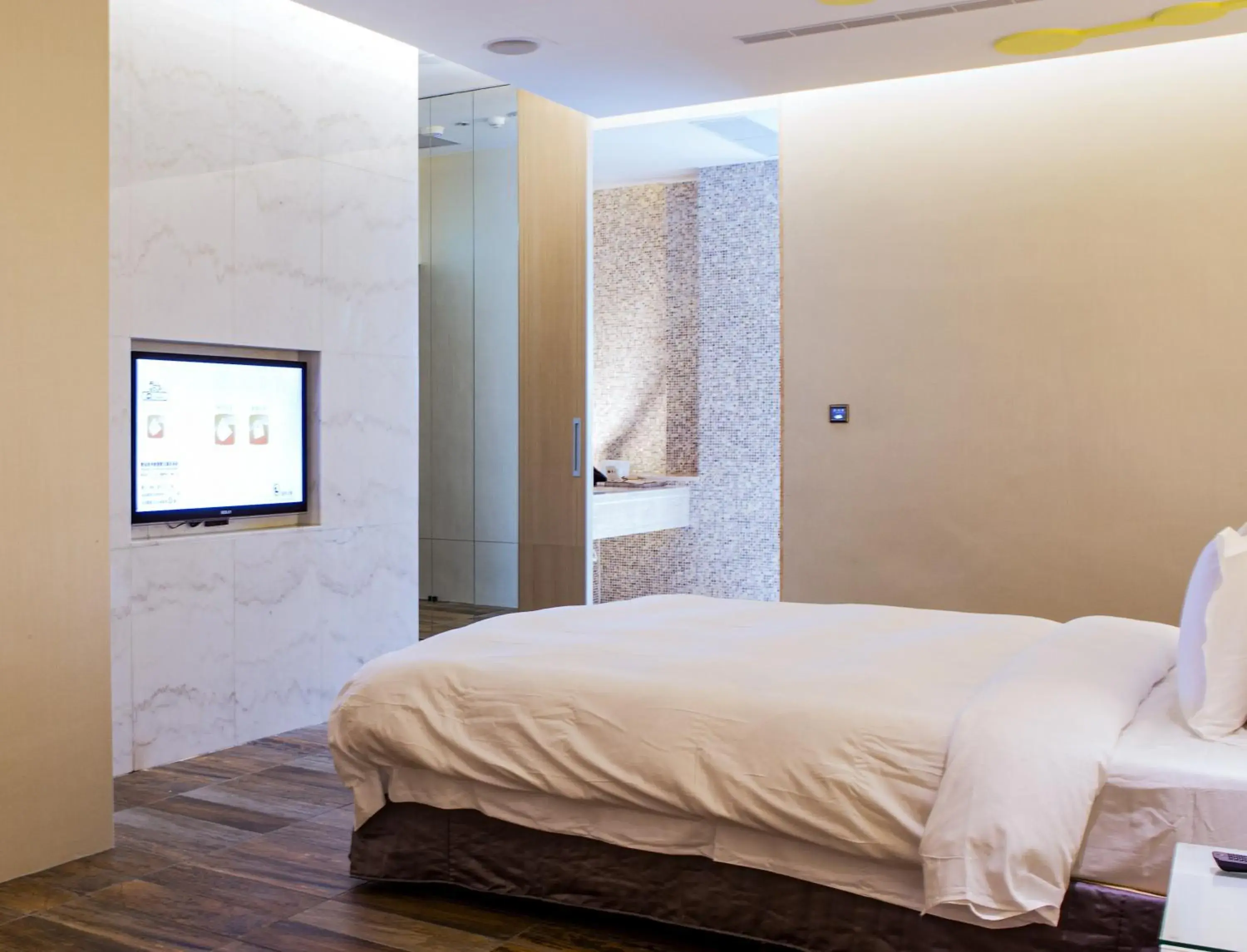 Bed in All-Ur Boutique Motel- Hua-Lian Branch
